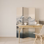 HIDDEN TEMPLE MIST 3-Panel Room Divider