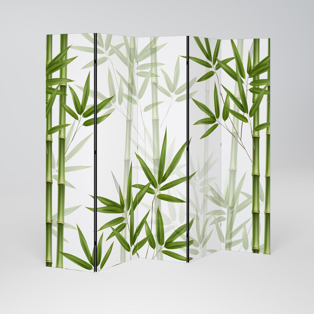 SERENE BAMBOO WHISPERS 5-Panel Room Divider