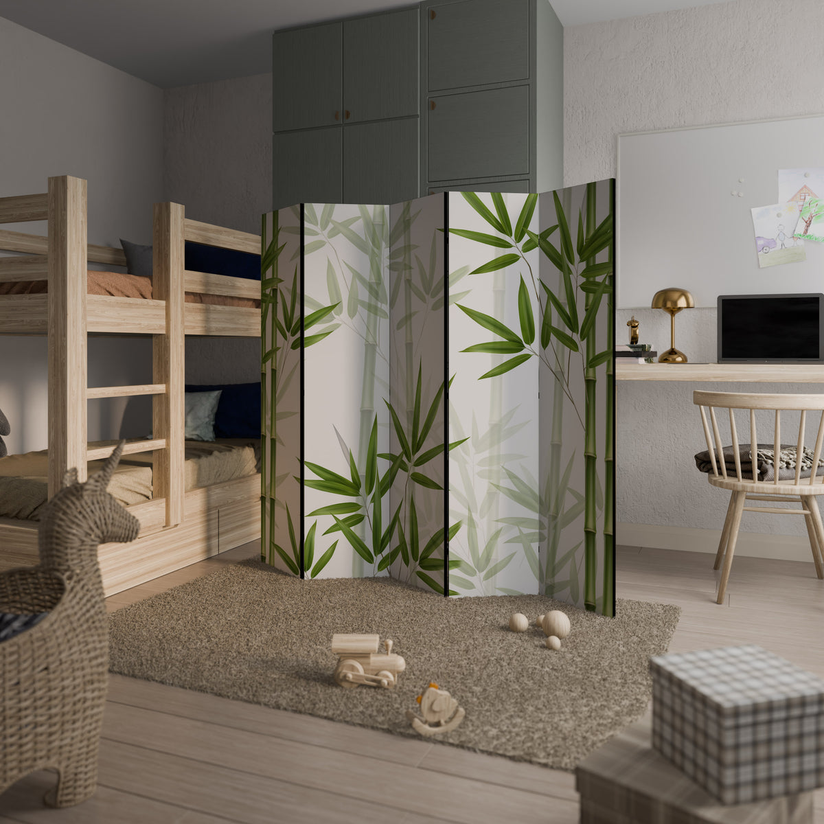 SERENE BAMBOO WHISPERS Παραβάν με 5 πάνελ