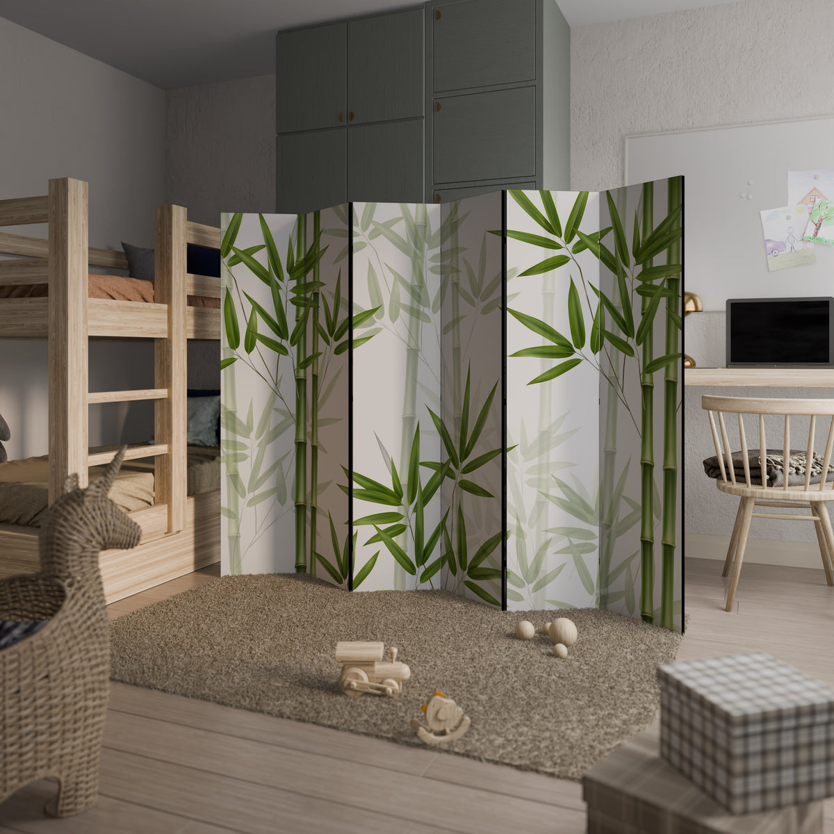 SERENE BAMBOO WHISPERS Παραβάν με 6 πάνελ
