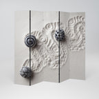 SAND SCULPTED SERENITY 5-Panel Room Divider