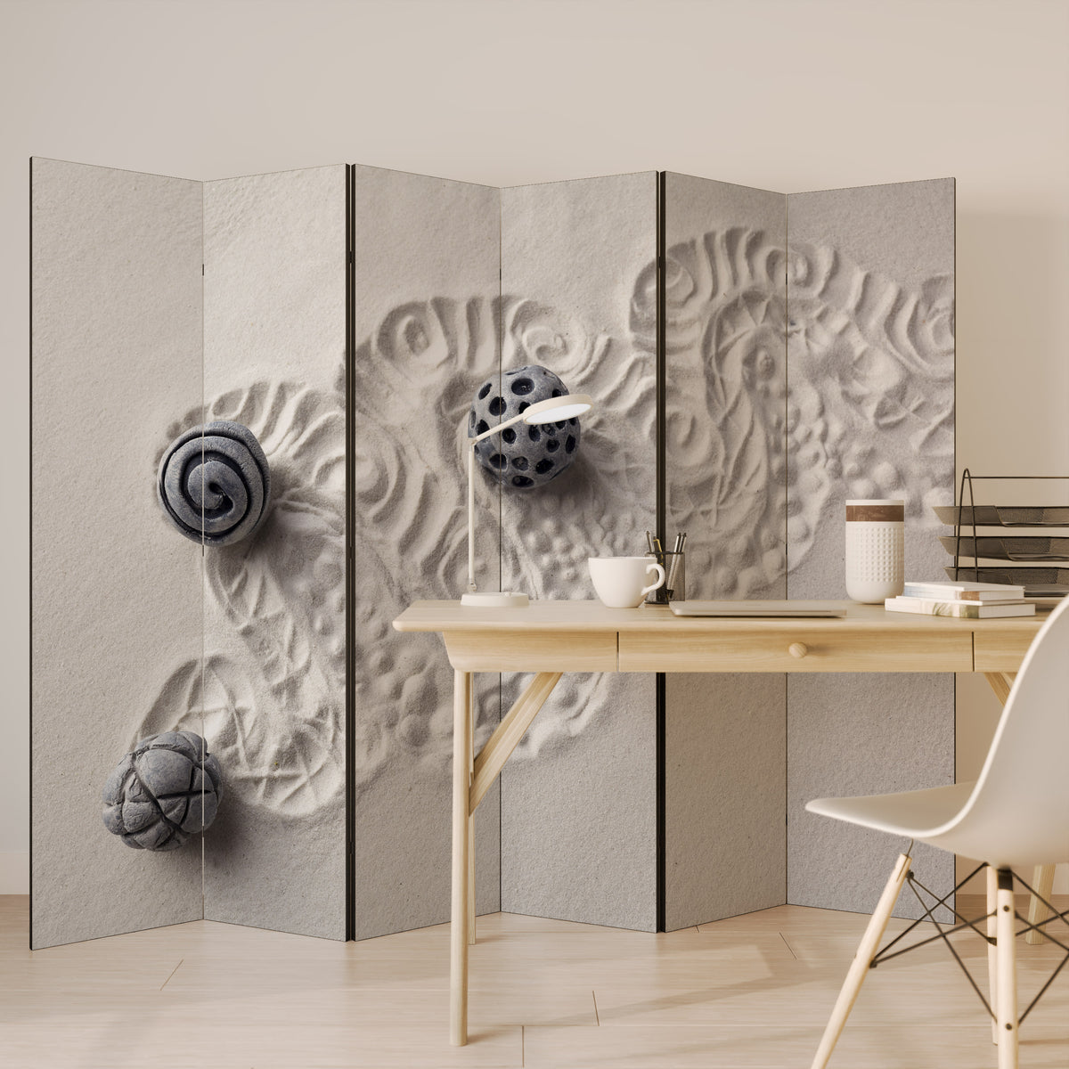 SAND SCULPTED SERENITY Παραβάν με 6 πάνελ