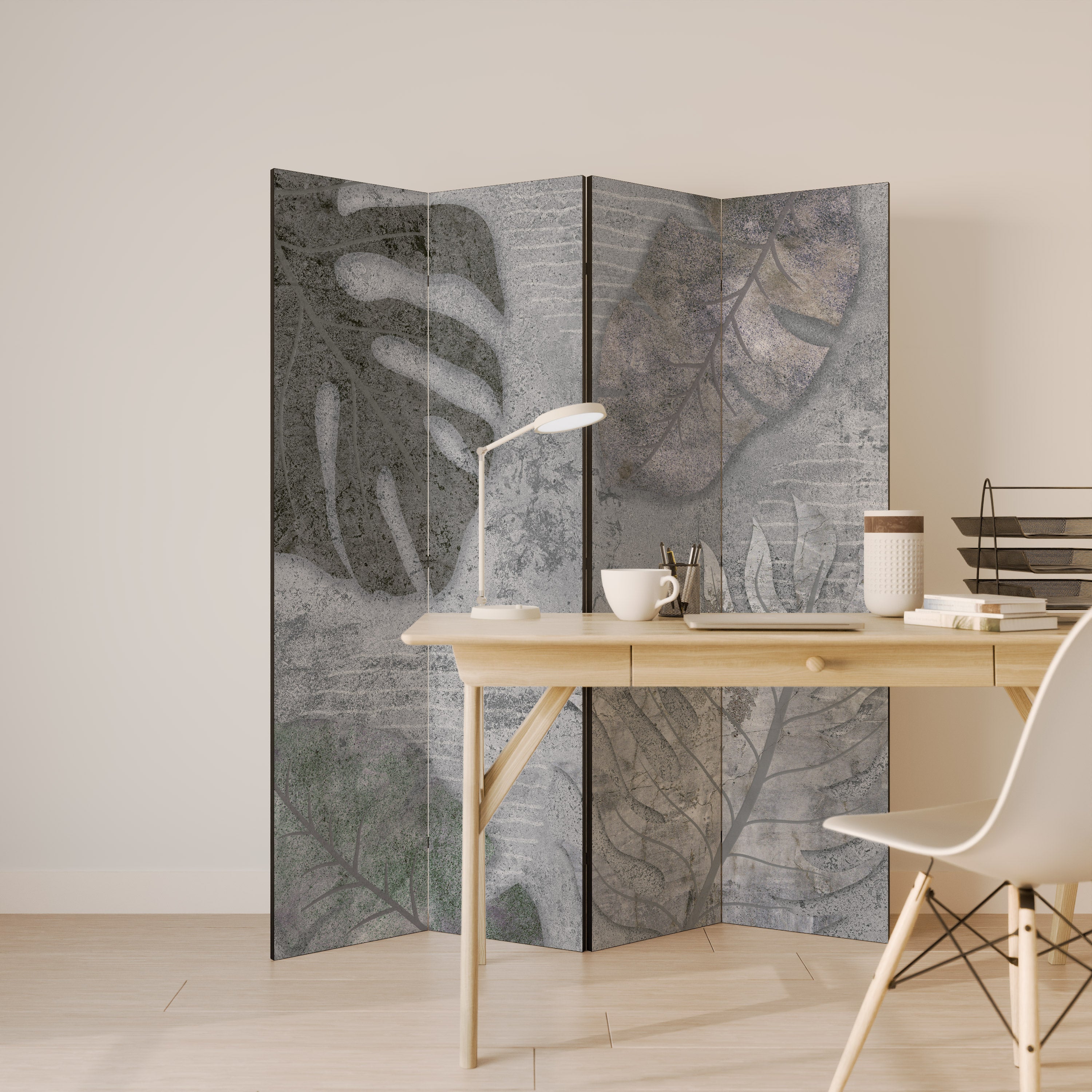 VINTAGE GREENERY Παραβάν με 4 πάνελ