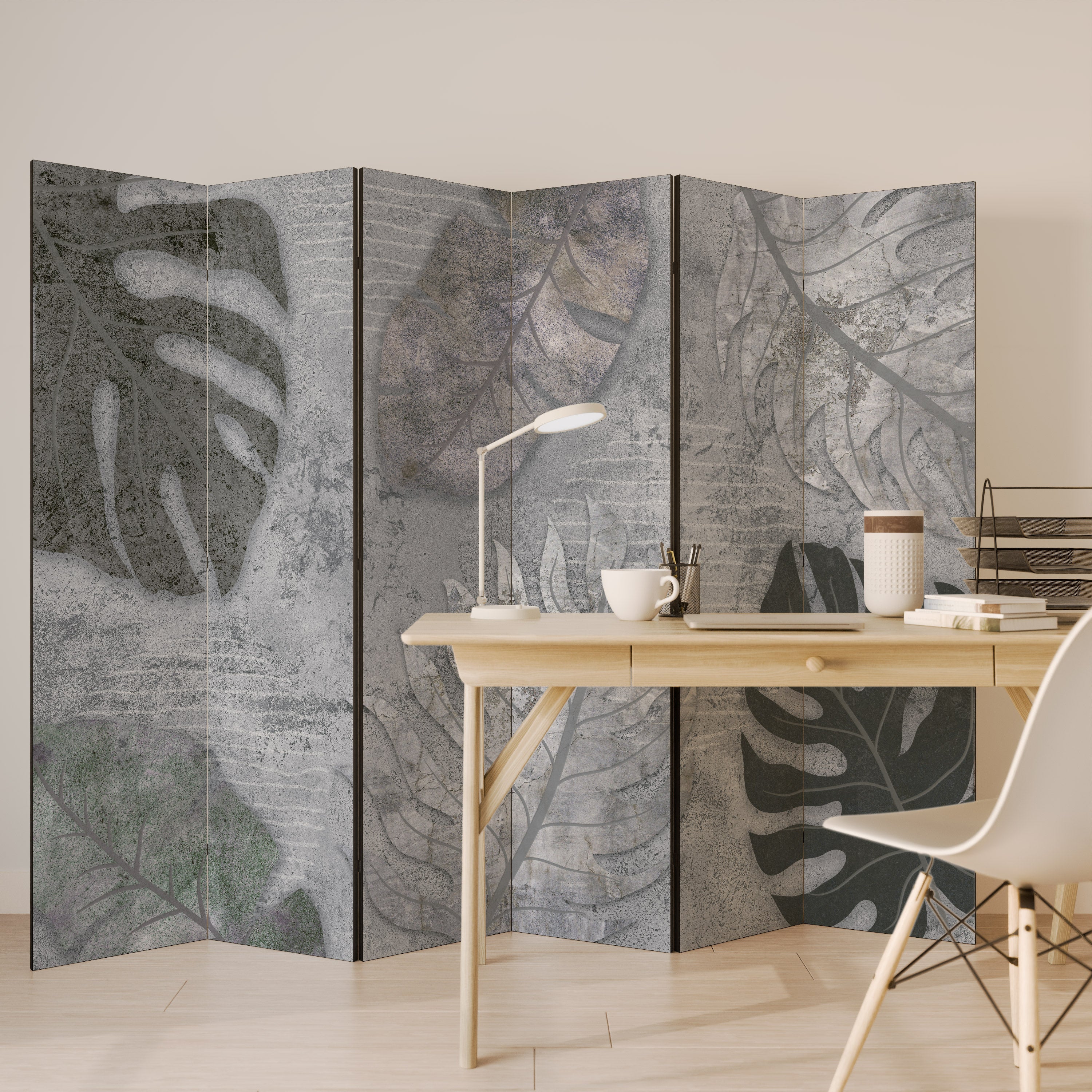 VINTAGE GREENERY 6-Panel Room Divider