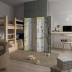BIRCHY SOLACE 4-Panel Room Divider