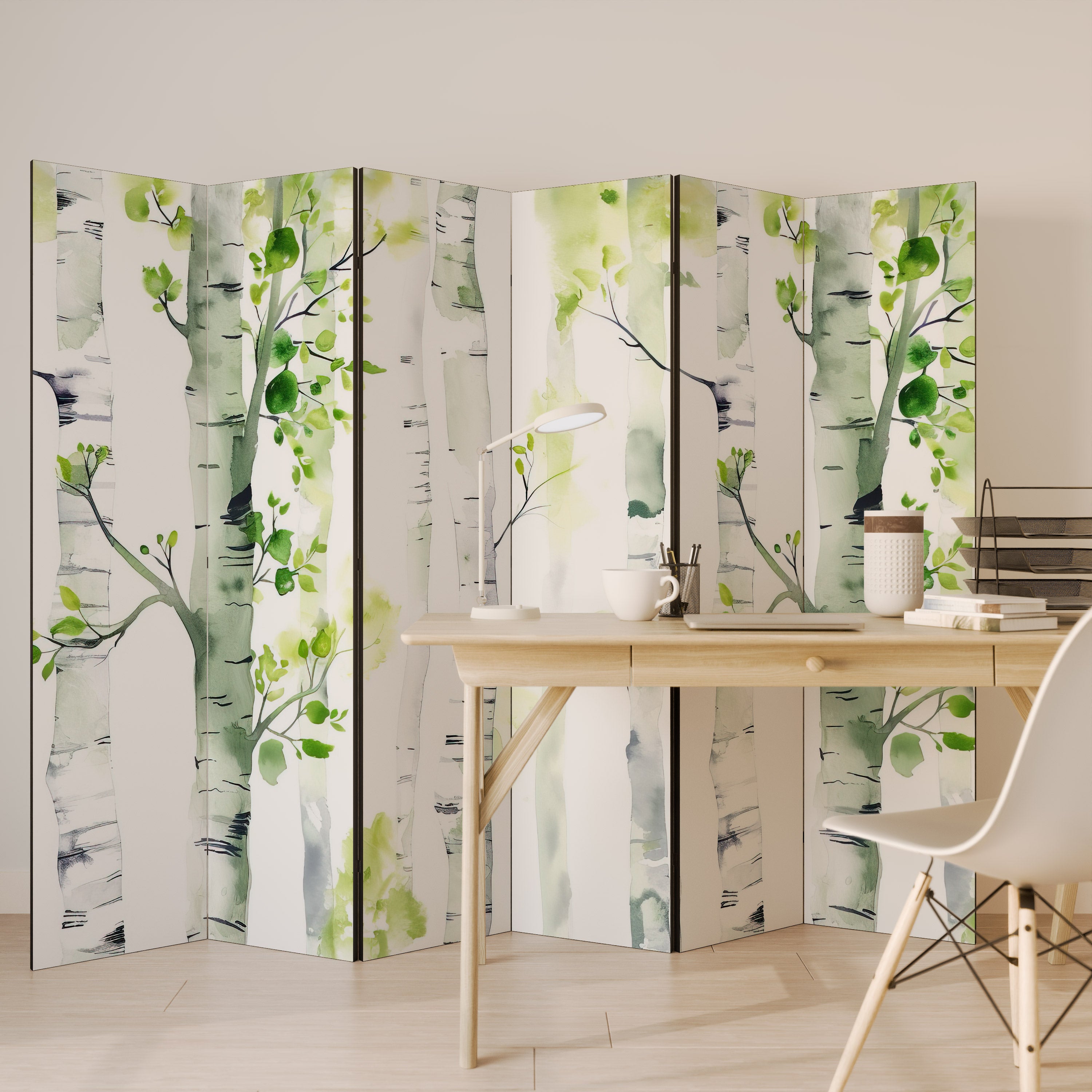 BIRCHY SOLACE 6-Panel Room Divider