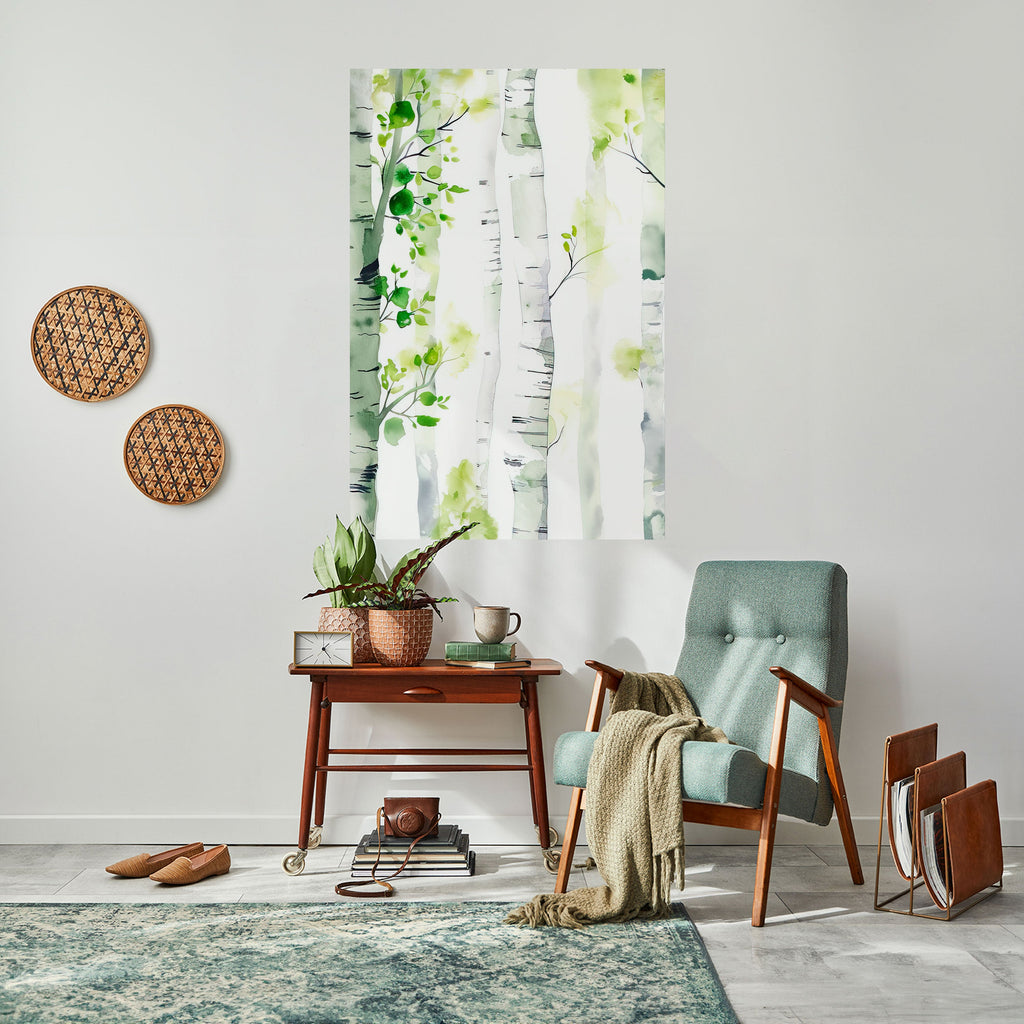 BIRCHY SOLACE Peel and Stick Vertical Poster
