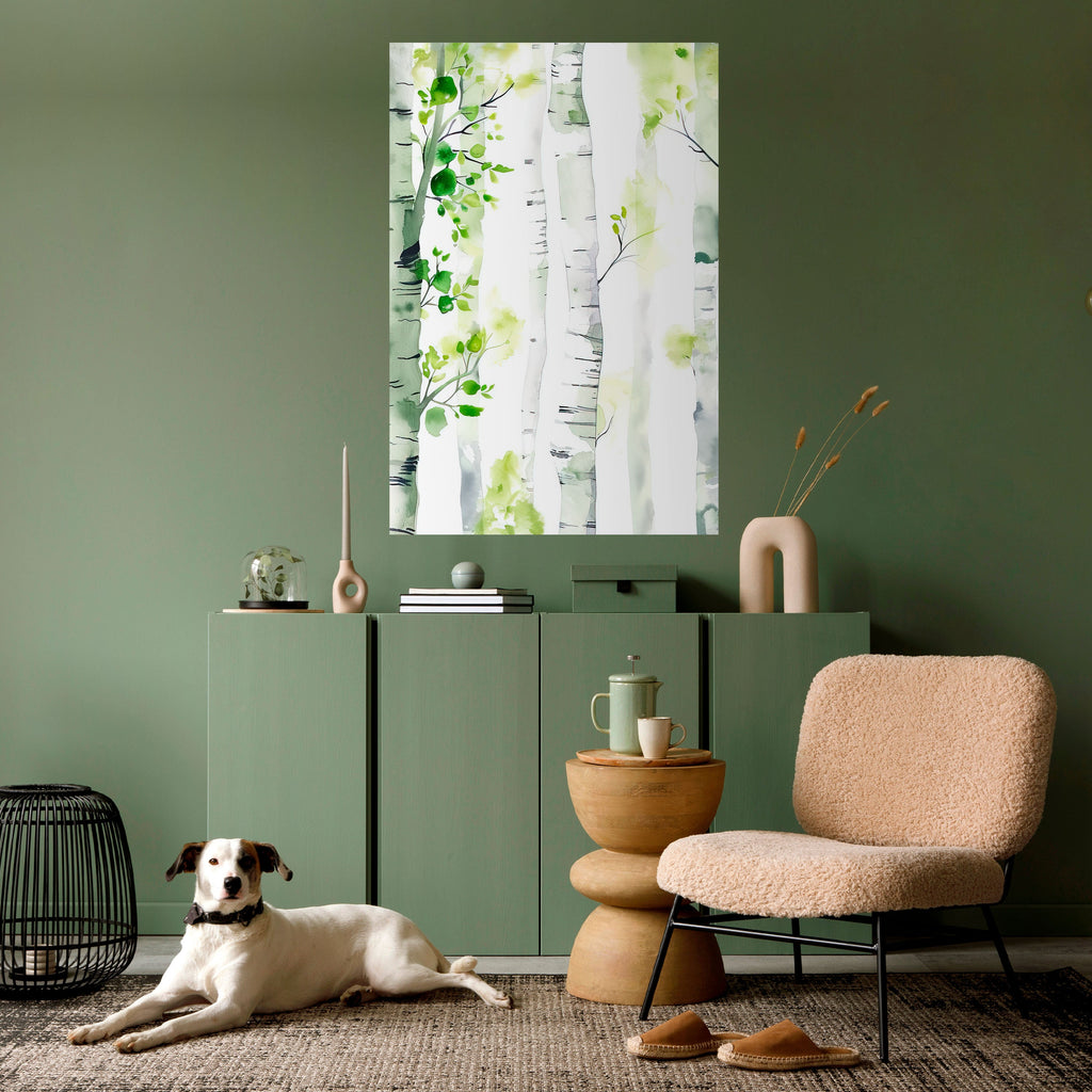 BIRCHY SOLACE Peel and Stick Vertical Poster