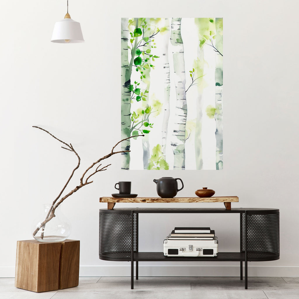 BIRCHY SOLACE Peel and Stick Vertical Poster