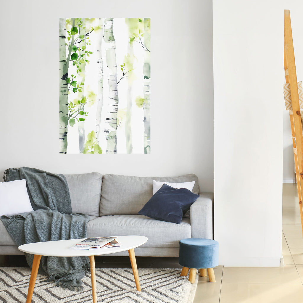 BIRCHY SOLACE Peel and Stick Vertical Poster