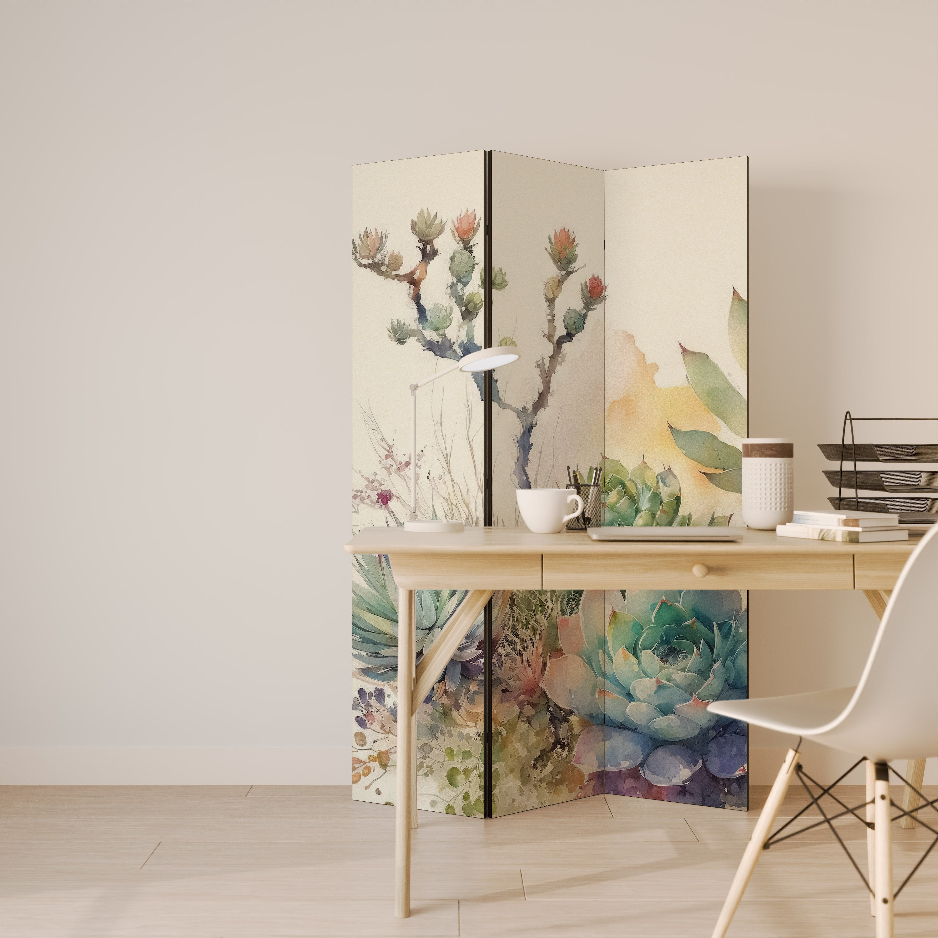 SECRET GARDEN Decorative 3-Panel Room Divider