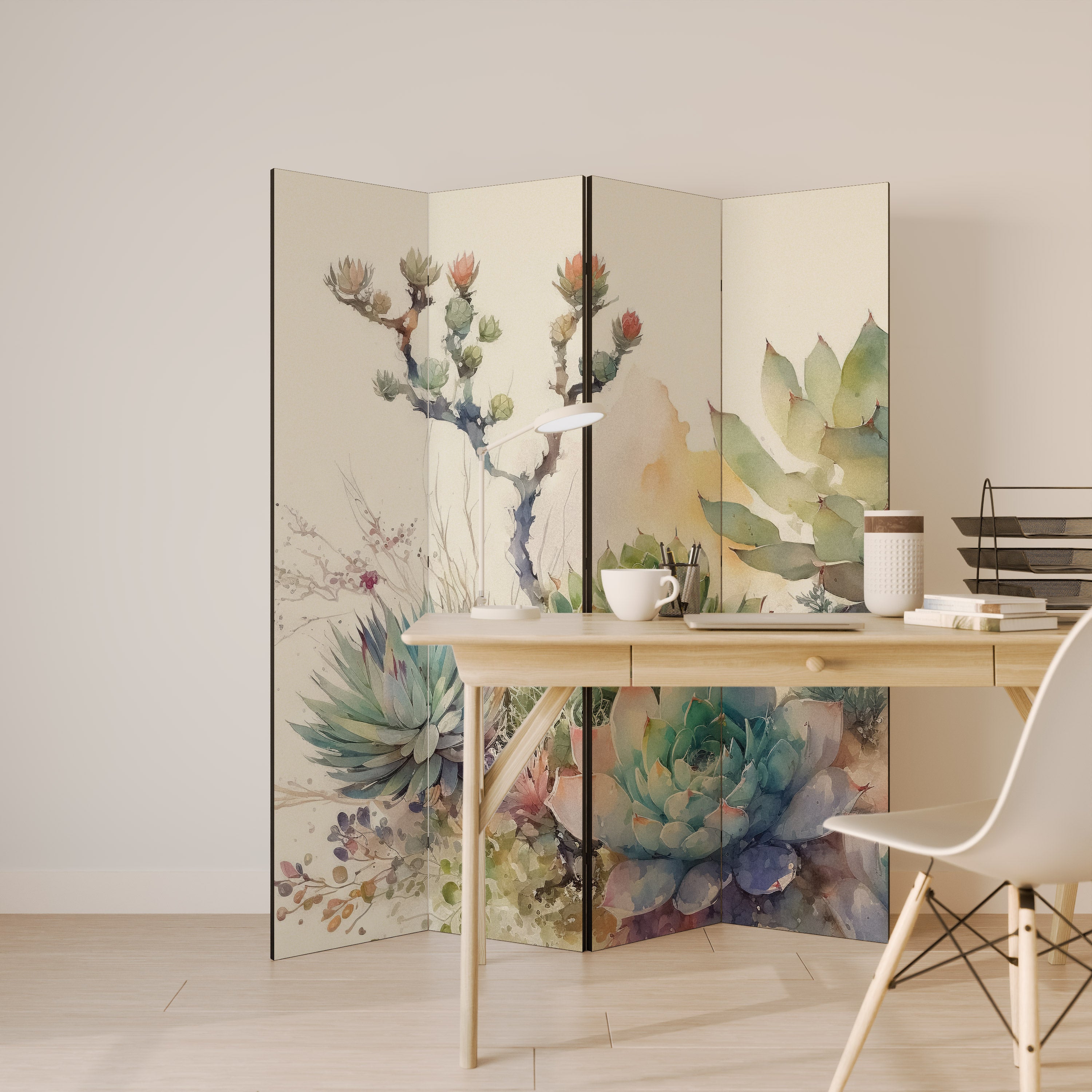 SECRET GARDEN 4-Panel Room Divider