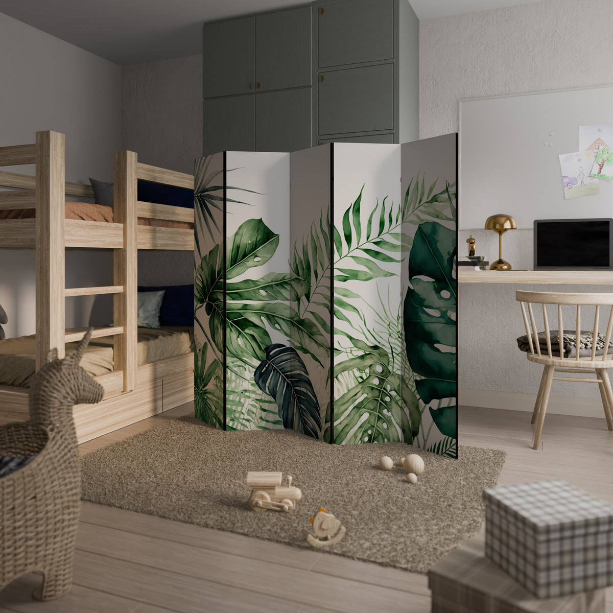MONSTERA DREAM 5-Panel Room Divider