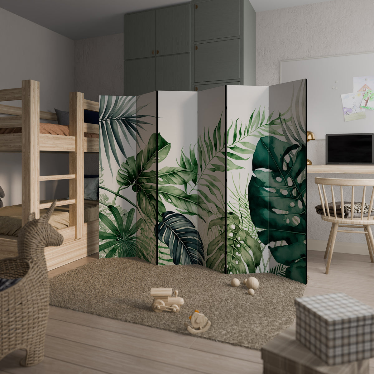 MONSTERA DREAM Παραβάν με 6 πάνελ
