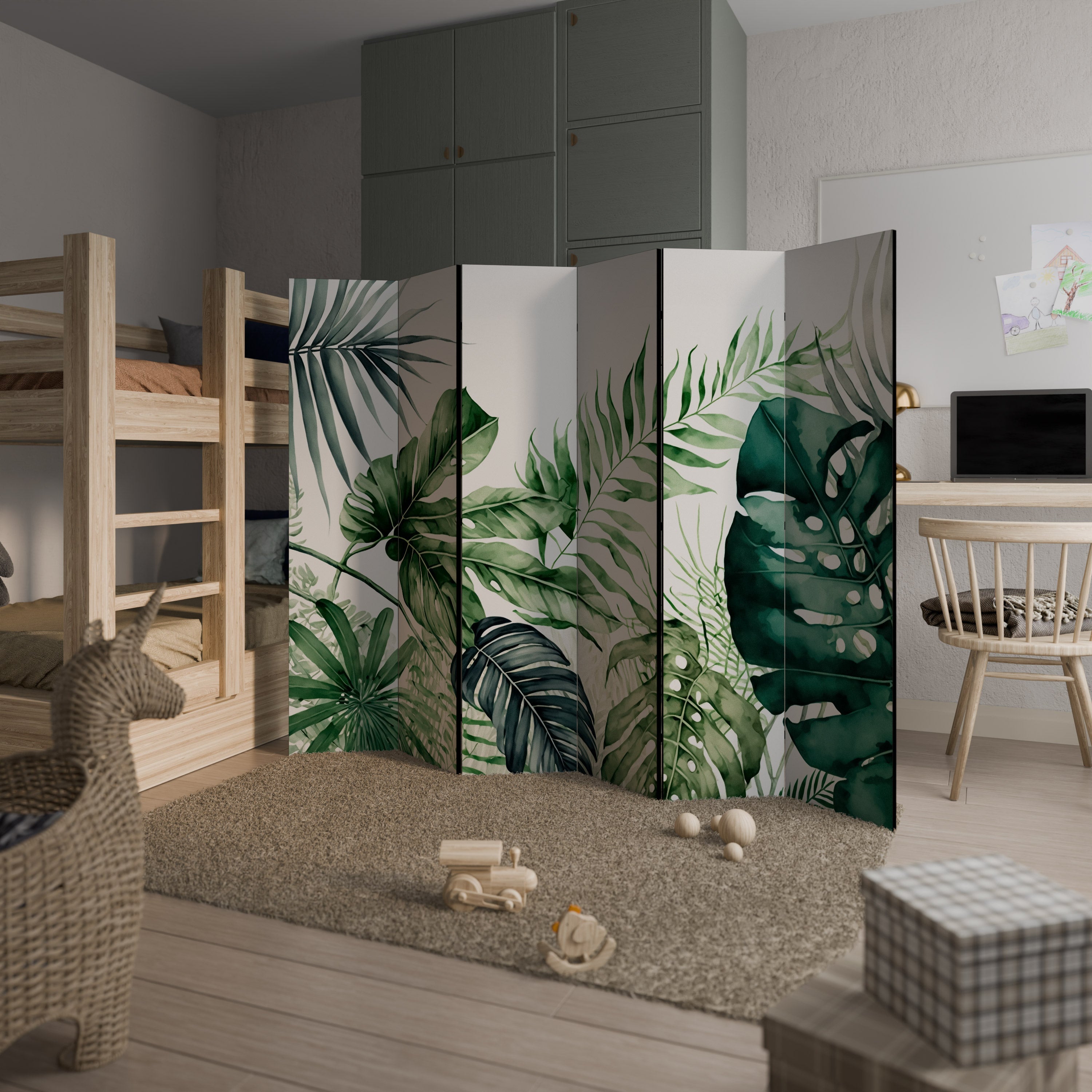 MONSTERA DREAM Διακοσμητικό διαχωριστικό δωματίου 6 πάνελ