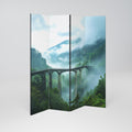 MISTY MOUNTAIN BRIDGES 4-Panel Room Divider