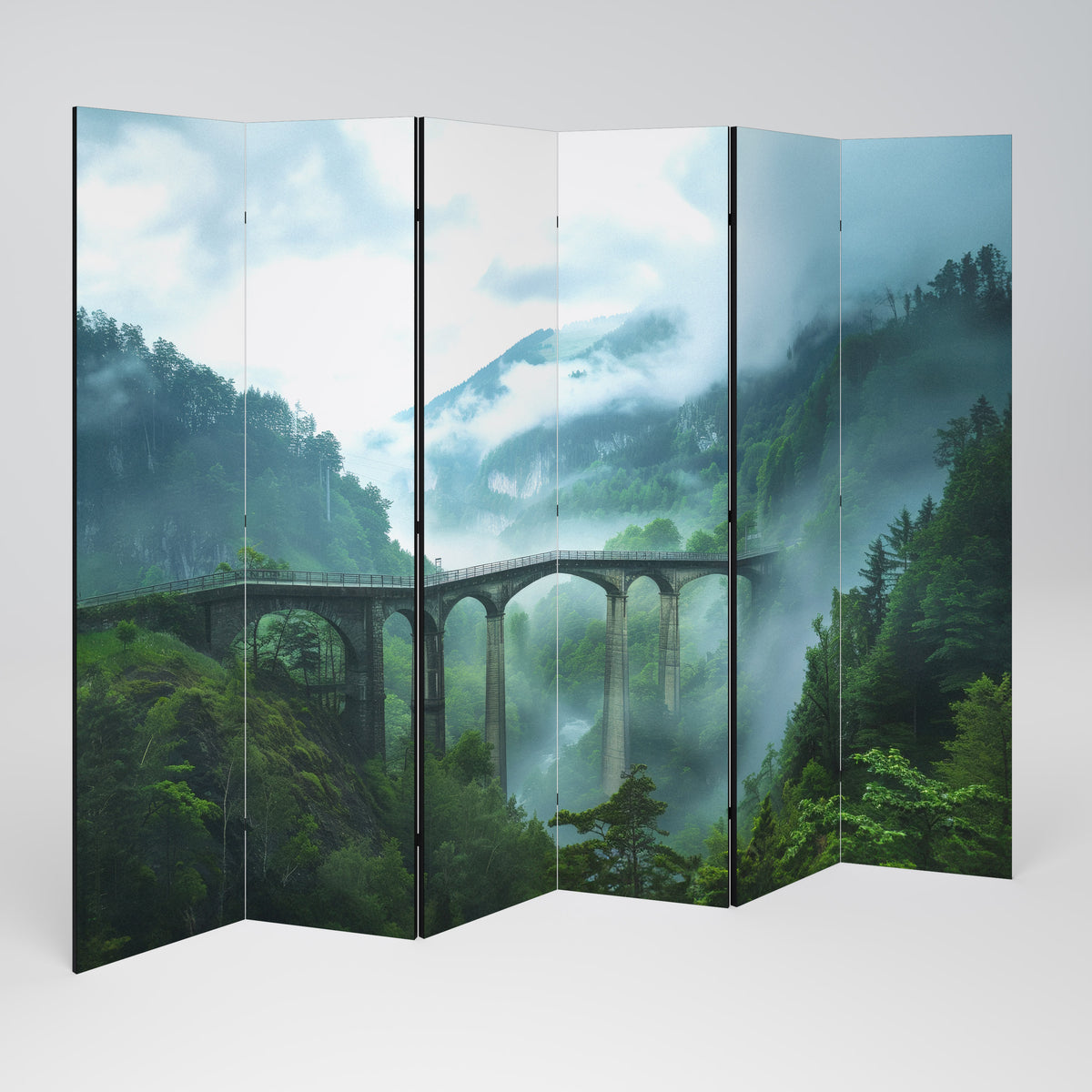 MISTY MOUNTAIN BRIDGES Παραβάν με 6 πάνελ