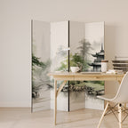 HARMONIOUS WATERSCAPE SCENE 4-Panel Room Divider