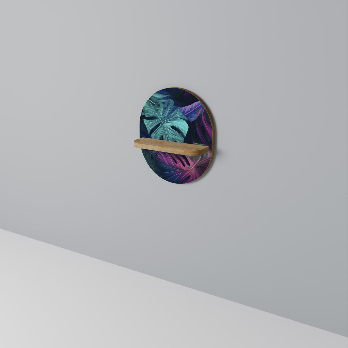 PSYCHODELIC MONSTERA Art Shelf