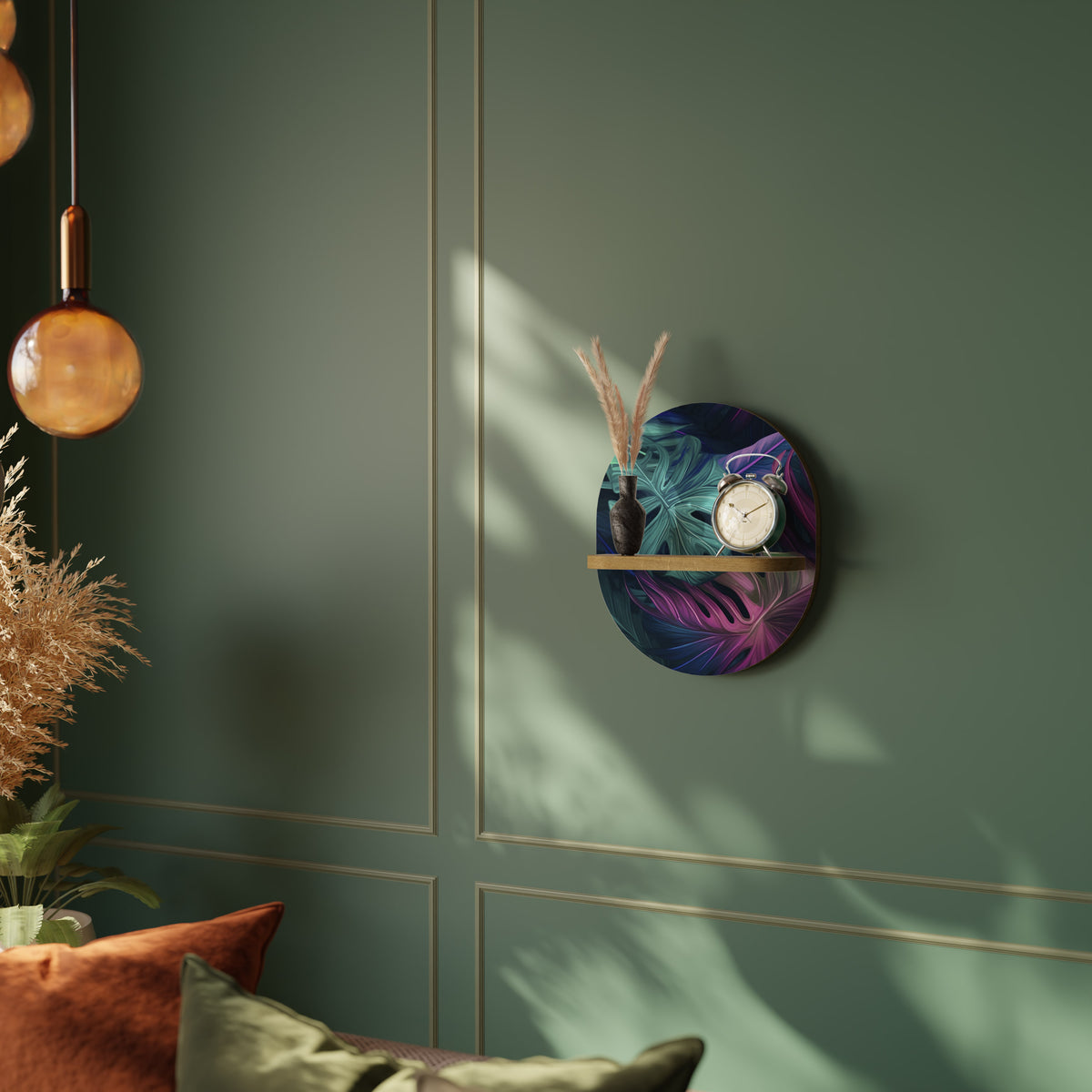 PSYCHODELIC MONSTERA Διακοσμητικό Ράφι Art Shelf