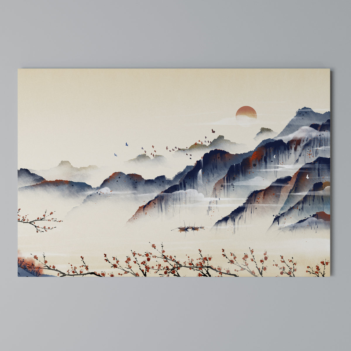 JAPANESE LANDSCAPE Horizontal Canvas Print