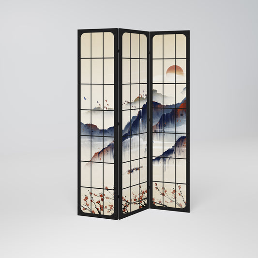 JAPANESE LANDSCAPE Παραβάν με 3 πάνελ