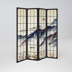 JAPANESE LANDSCAPE 4-Panel Room Divider