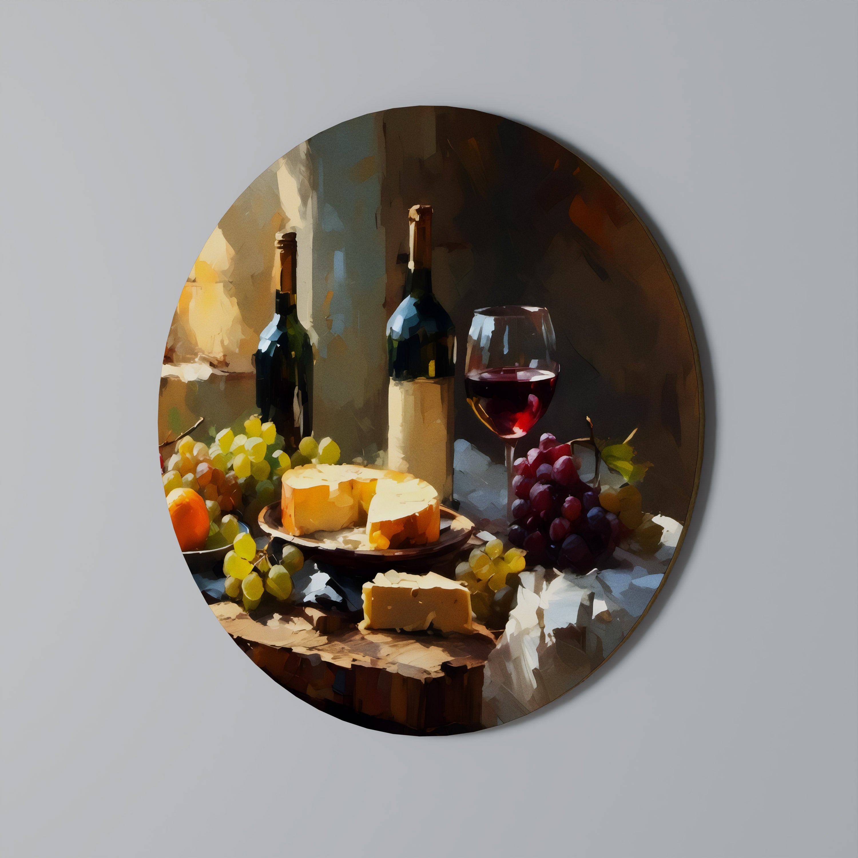 VINTAGE VINEYARD LUXURY Στρογγυλή Τέχνη Τοίχου
