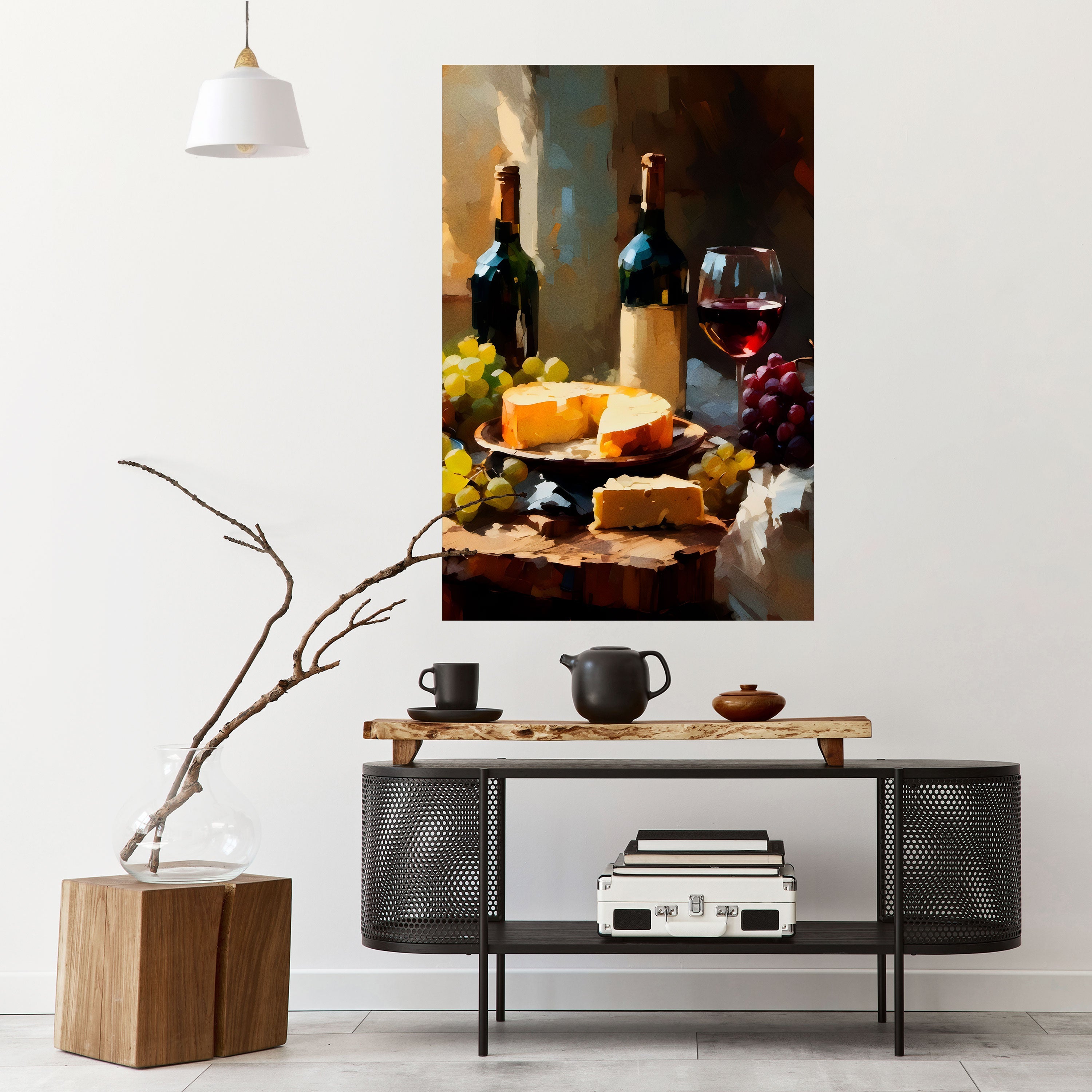 VINTAGE VINEYARD LUXURY Κάθετη Αφίσα Peel and Stick