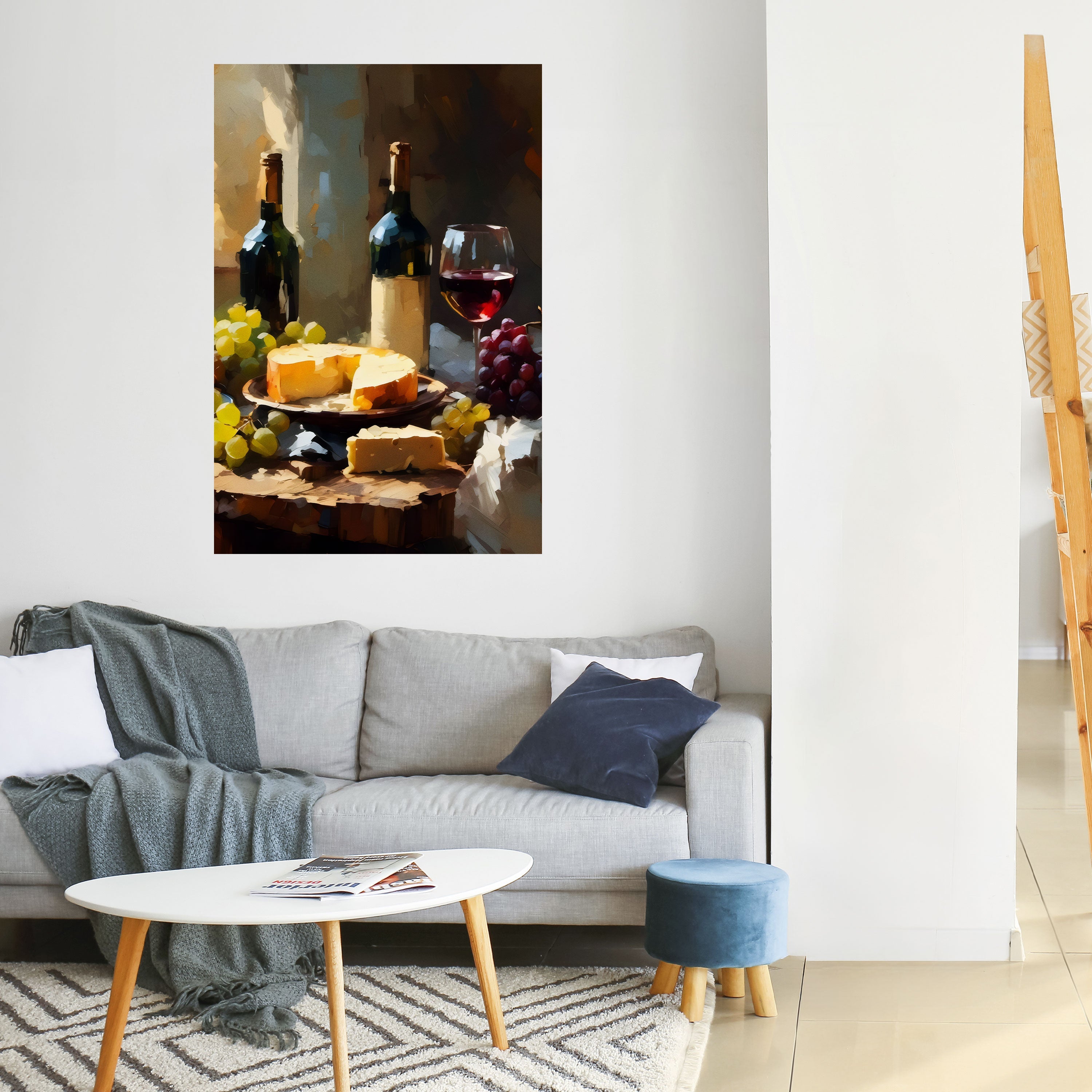 VINTAGE VINEYARD LUXURY Κάθετη Αφίσα Peel and Stick