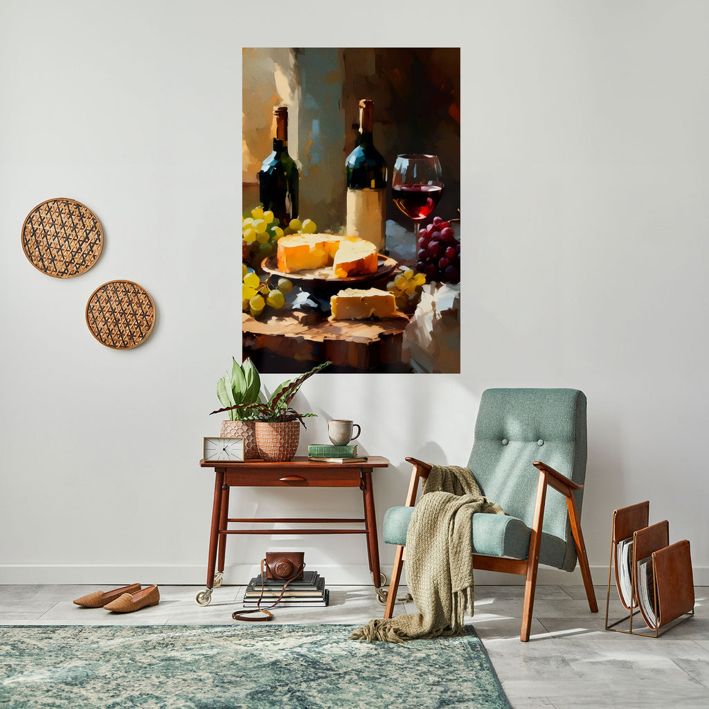 VINTAGE VINEYARD LUXURY Κάθετη Αφίσα Peel and Stick