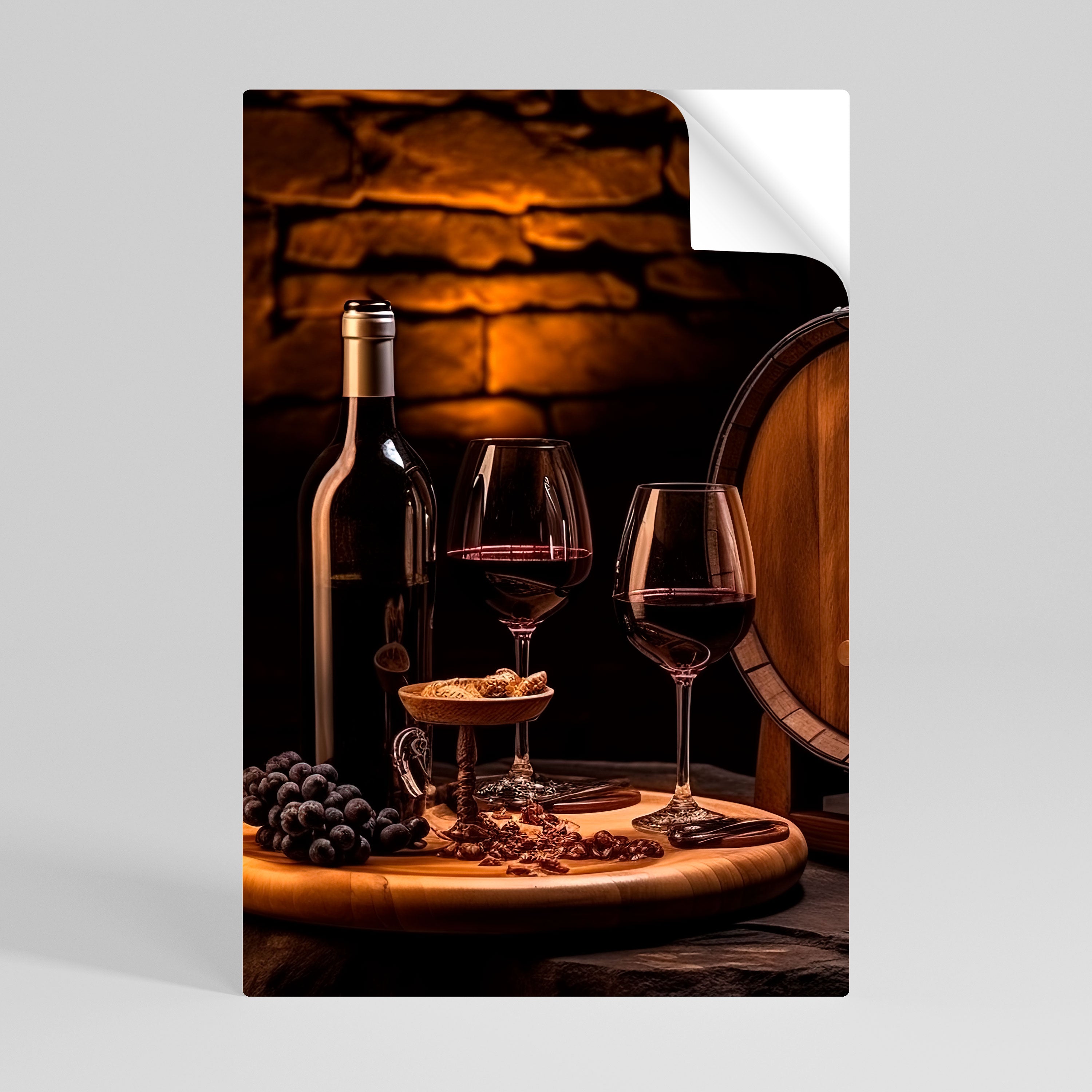 VINTAGE VIGNETTE Αυτοκόλλητη Αφίσα κάθετη