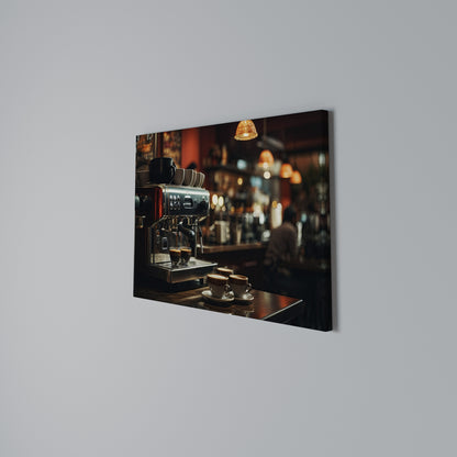 BARISTA’S DREAM MACHINE Horizontal Canvas Print