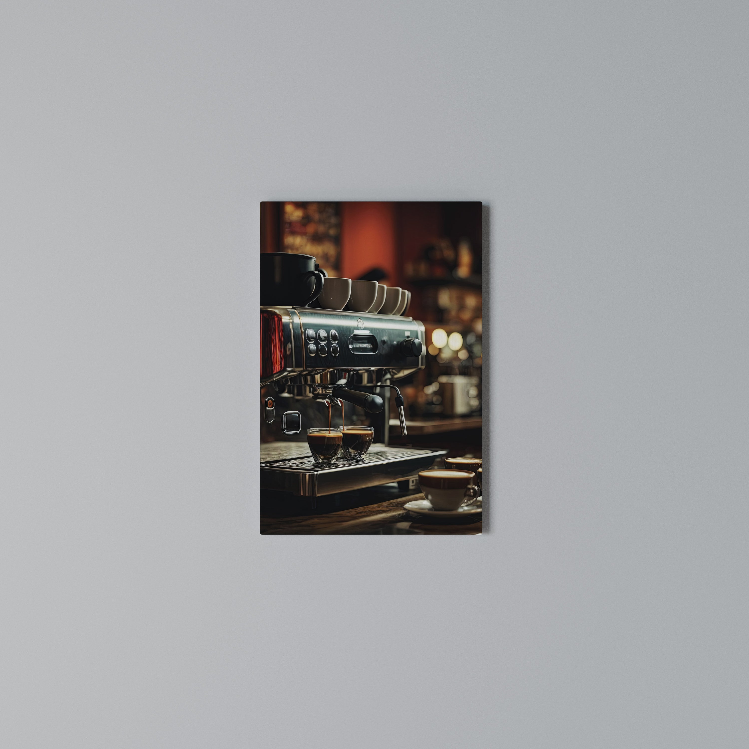 BARISTA’S DREAM MACHINE Κατακόρυφος Πίνακας σε Καμβά