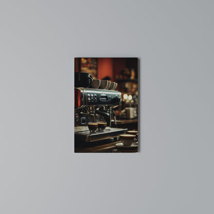 BARISTA’S DREAM MACHINE Κατακόρυφος Πίνακας σε Καμβά
