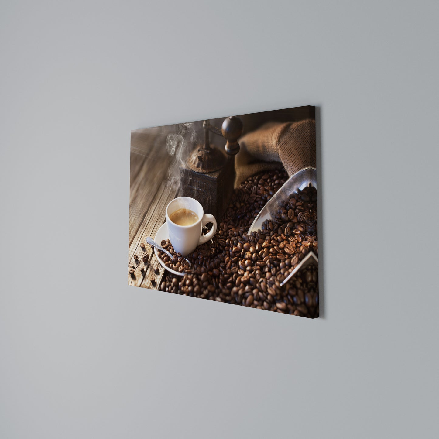 STEAMING BREWED DELIGHT Horizontal Canvas Print