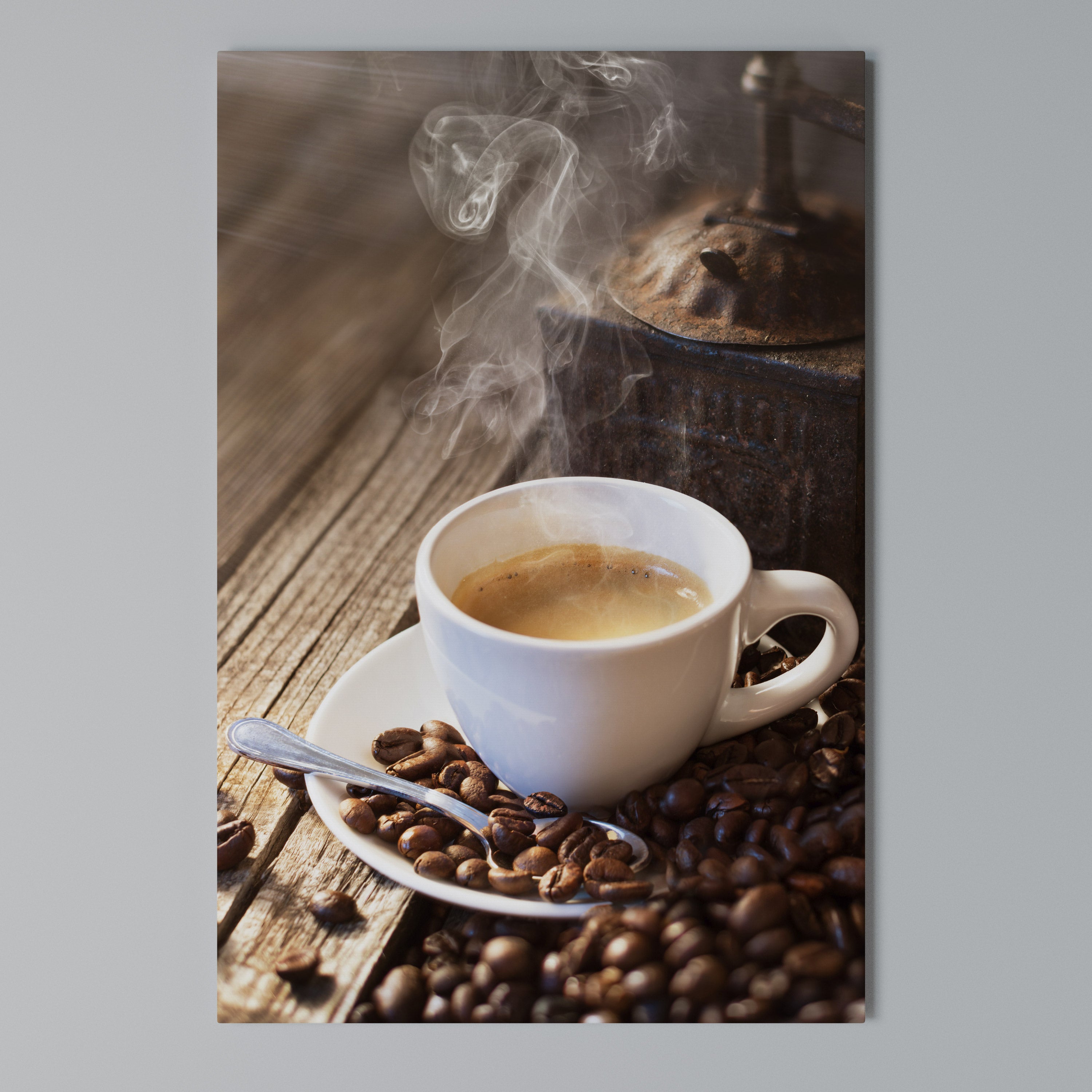 STEAMING BREWED DELIGHT Κατακόρυφος Πίνακας σε Καμβά