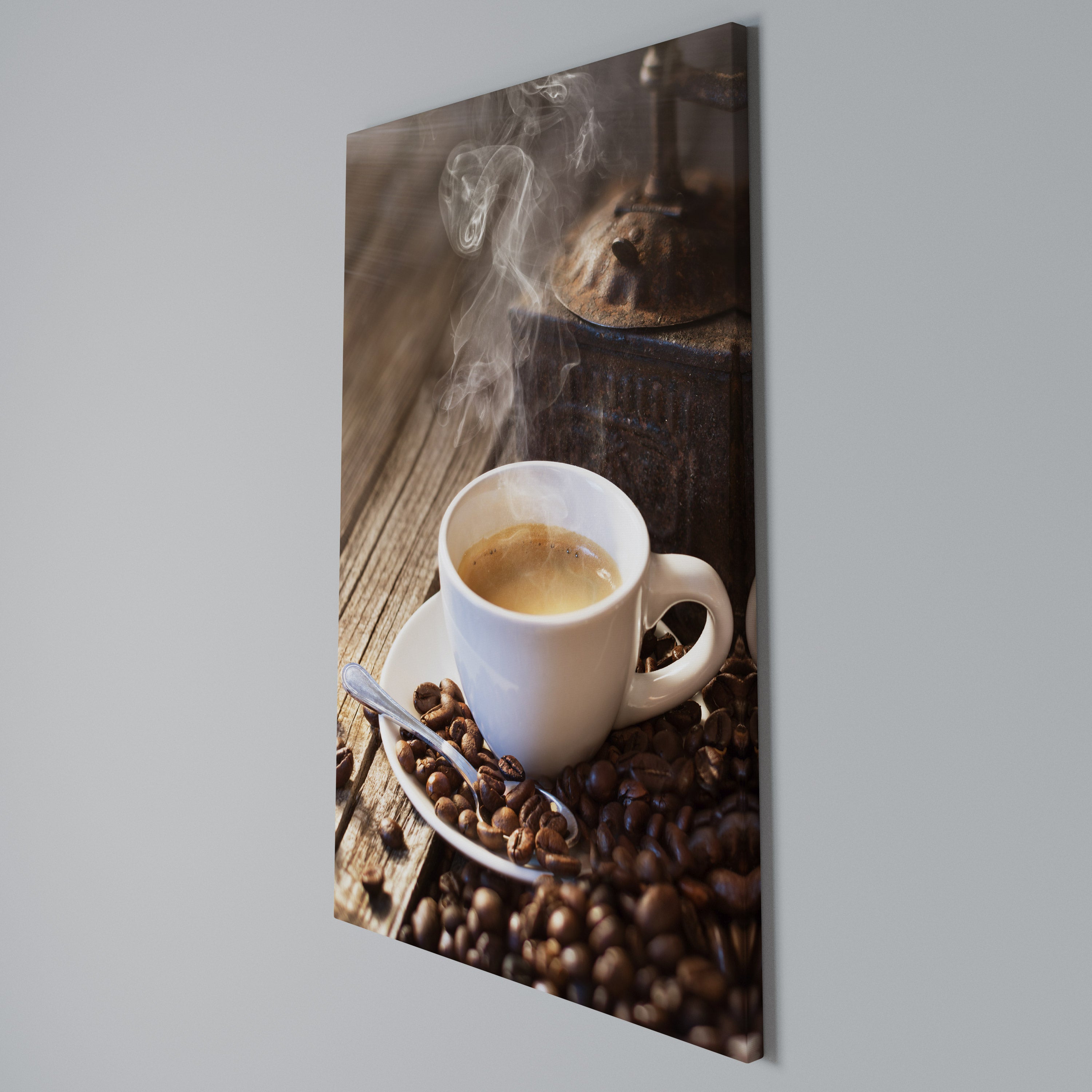 STEAMING BREWED DELIGHT Κατακόρυφος Πίνακας σε Καμβά
