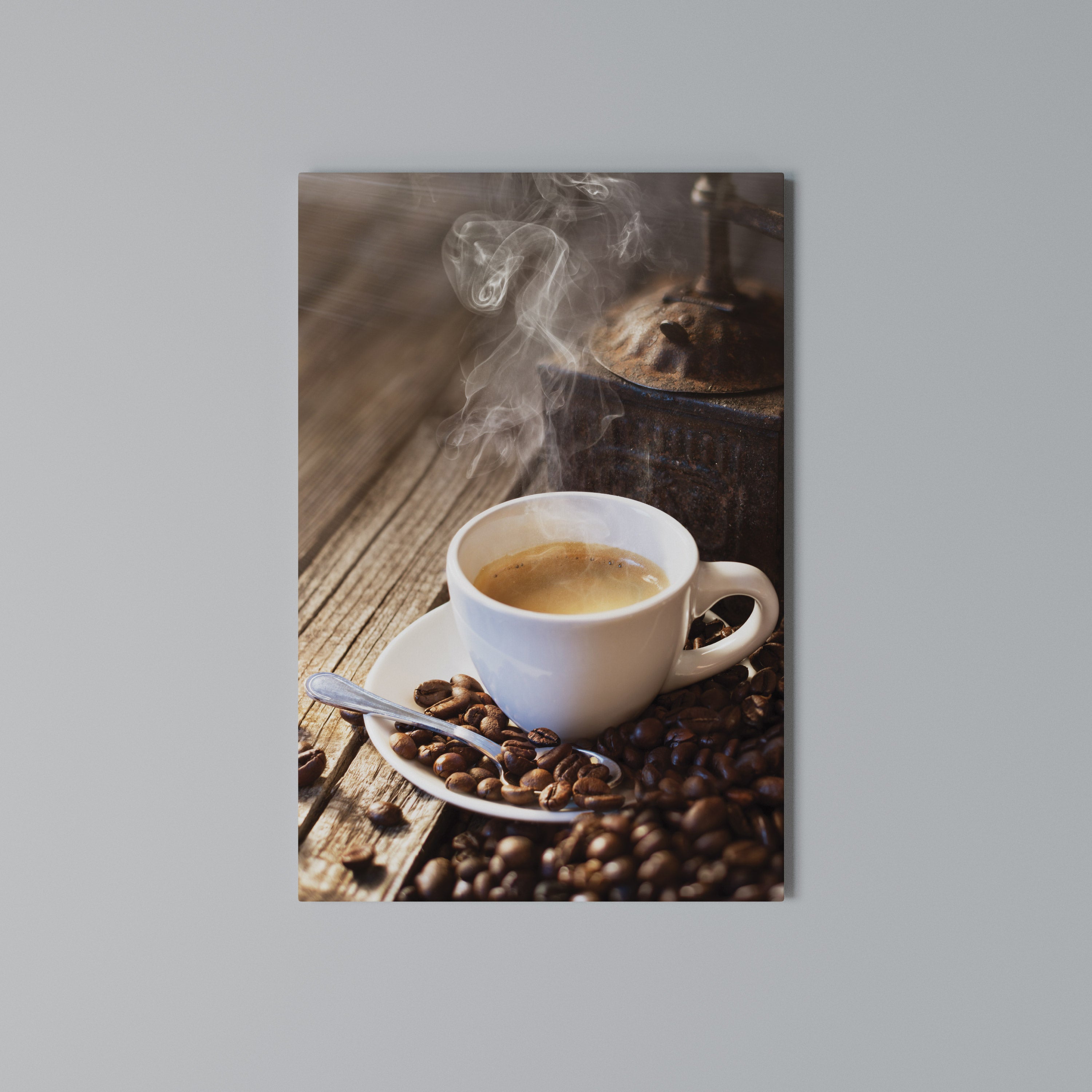STEAMING BREWED DELIGHT Κατακόρυφος Πίνακας σε Καμβά