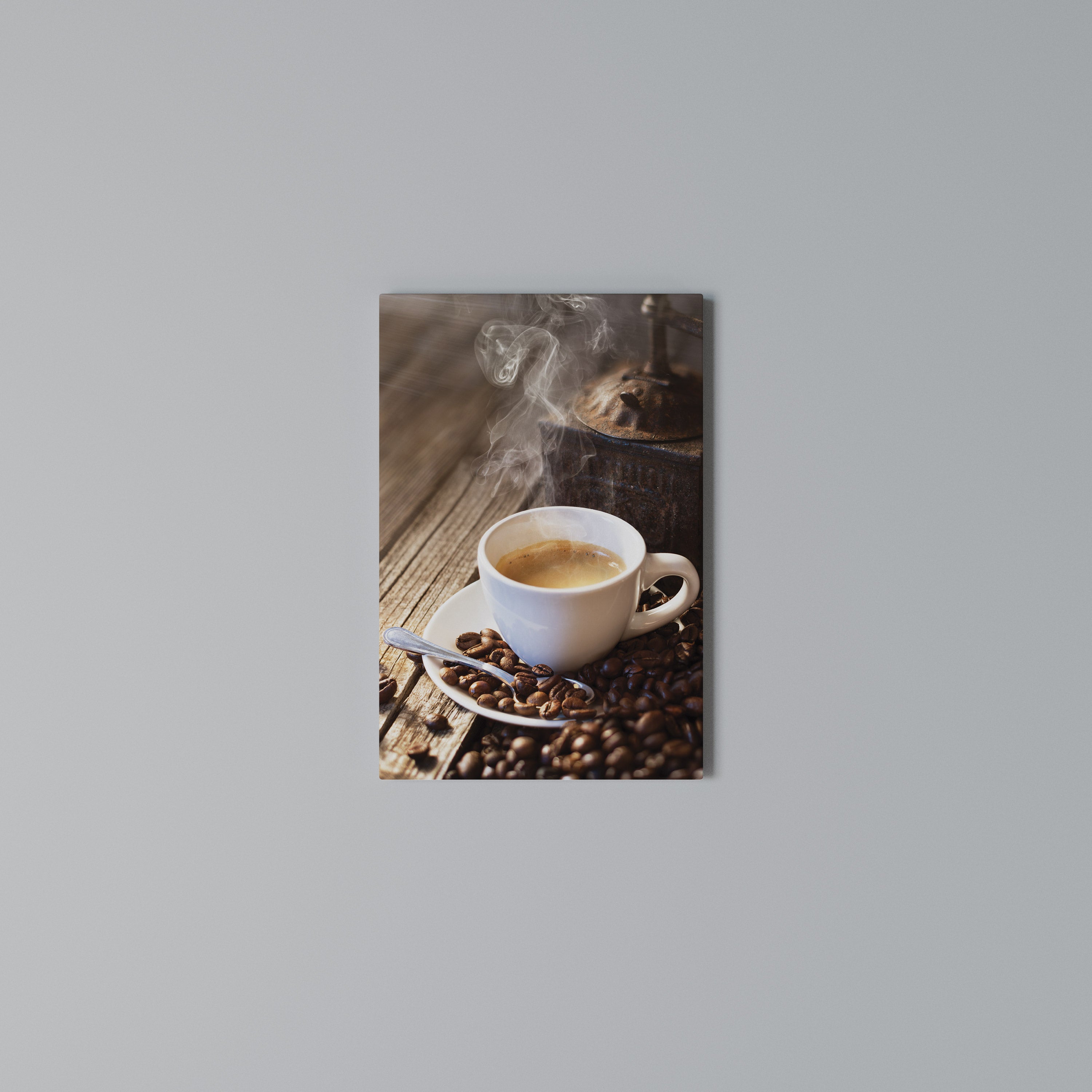 STEAMING BREWED DELIGHT Κατακόρυφος Πίνακας σε Καμβά