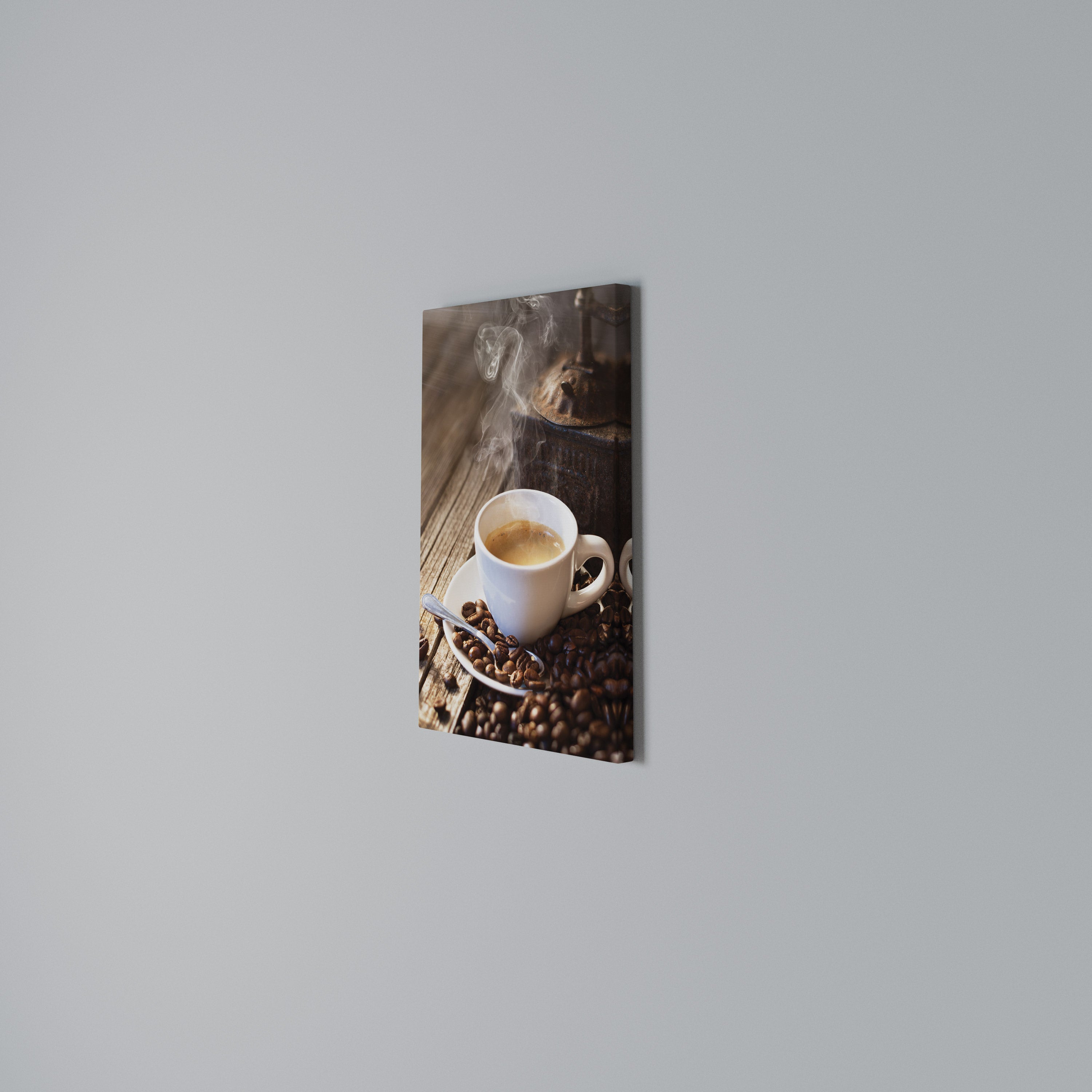 STEAMING BREWED DELIGHT Κατακόρυφος Πίνακας σε Καμβά