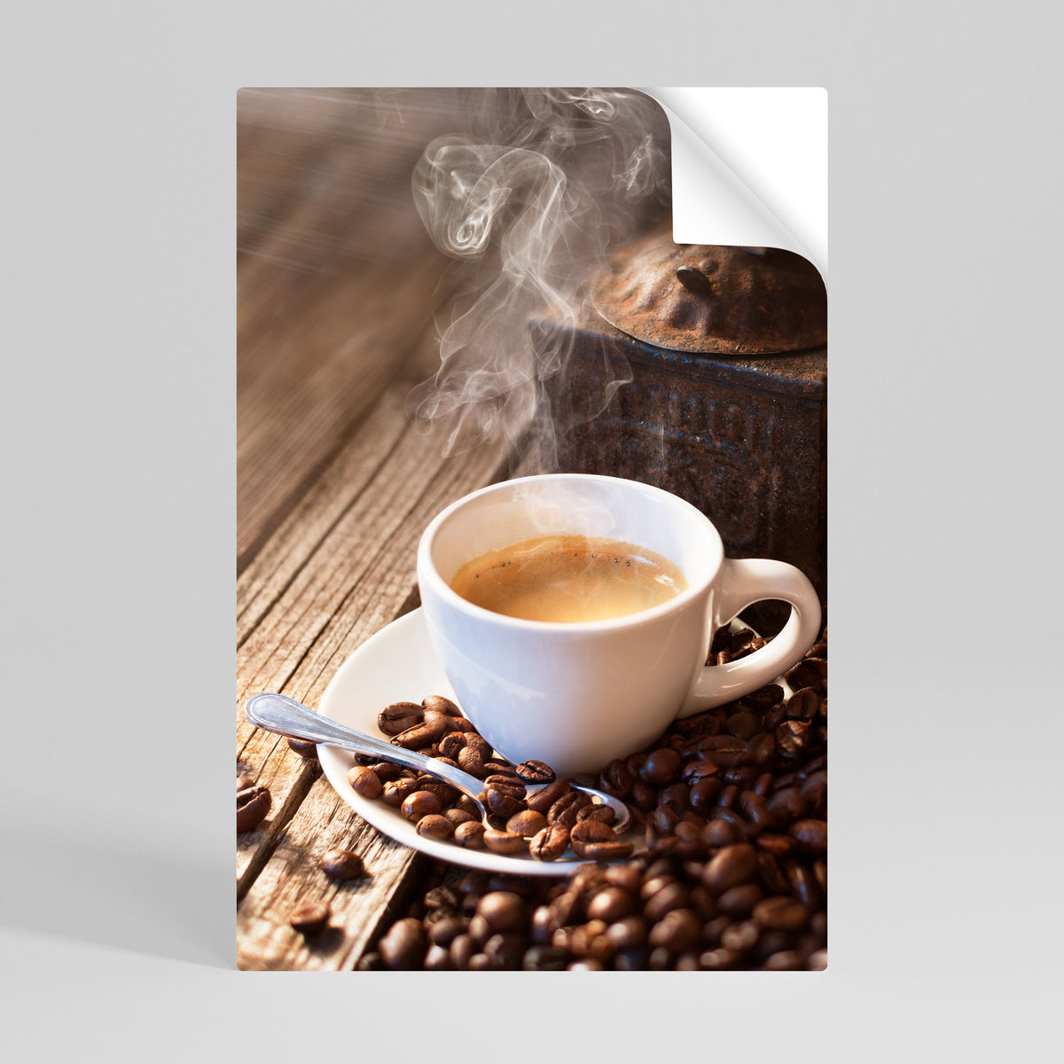 STEAMING BREWED DELIGHT Αυτοκόλλητη Αφίσα κάθετη