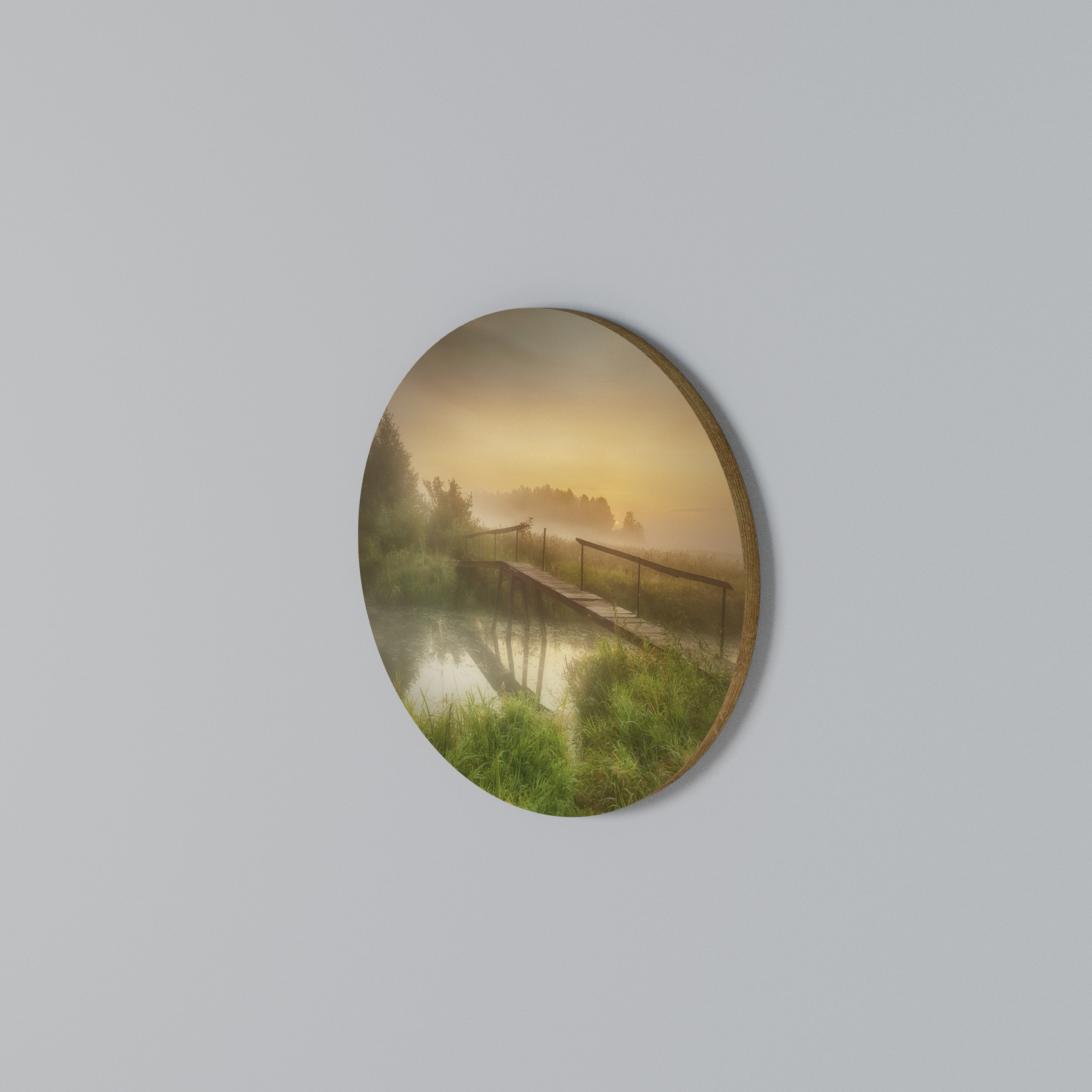 DREAMY HAZE Round Wall Art