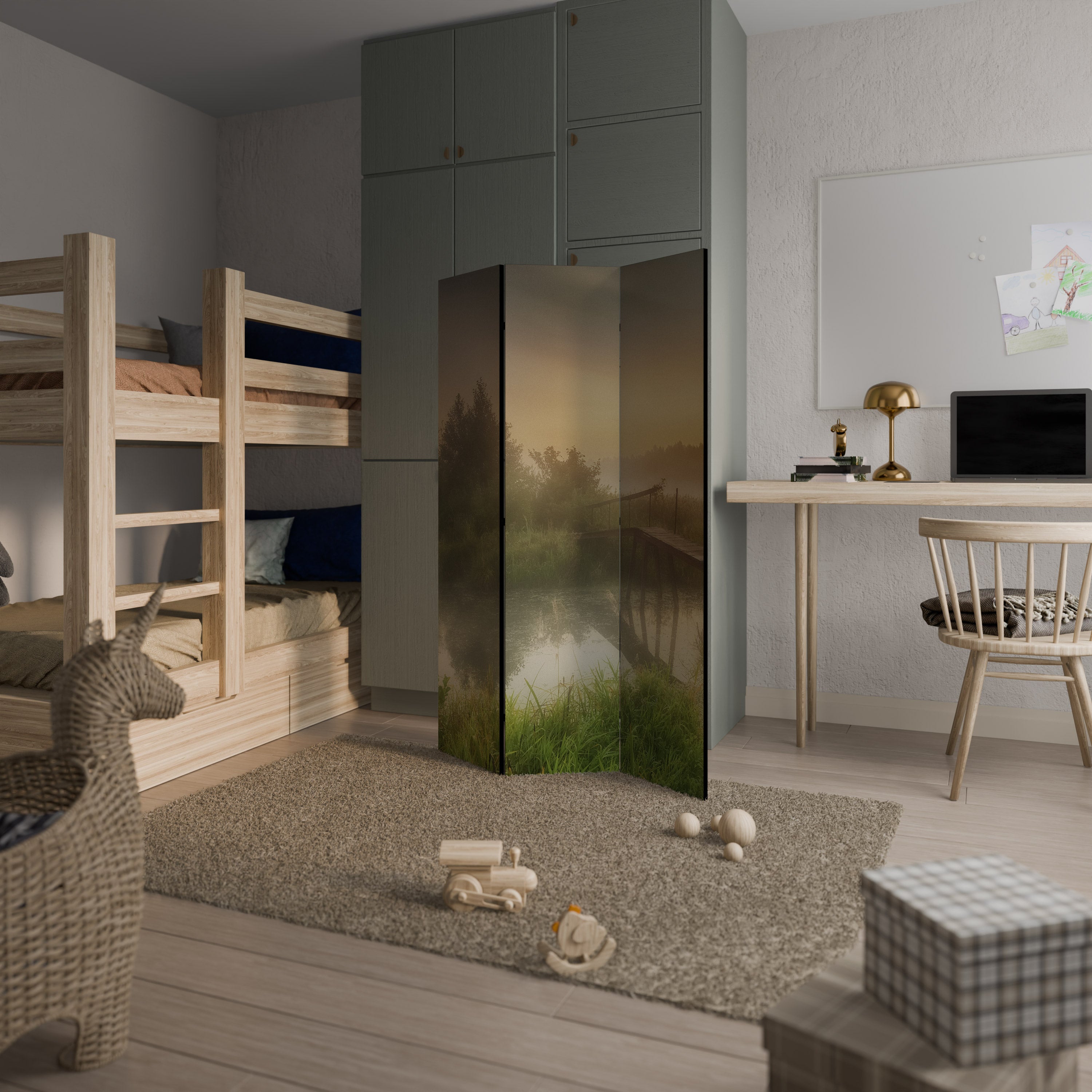 DREAMY HAZE Παραβάν με 3 πάνελ