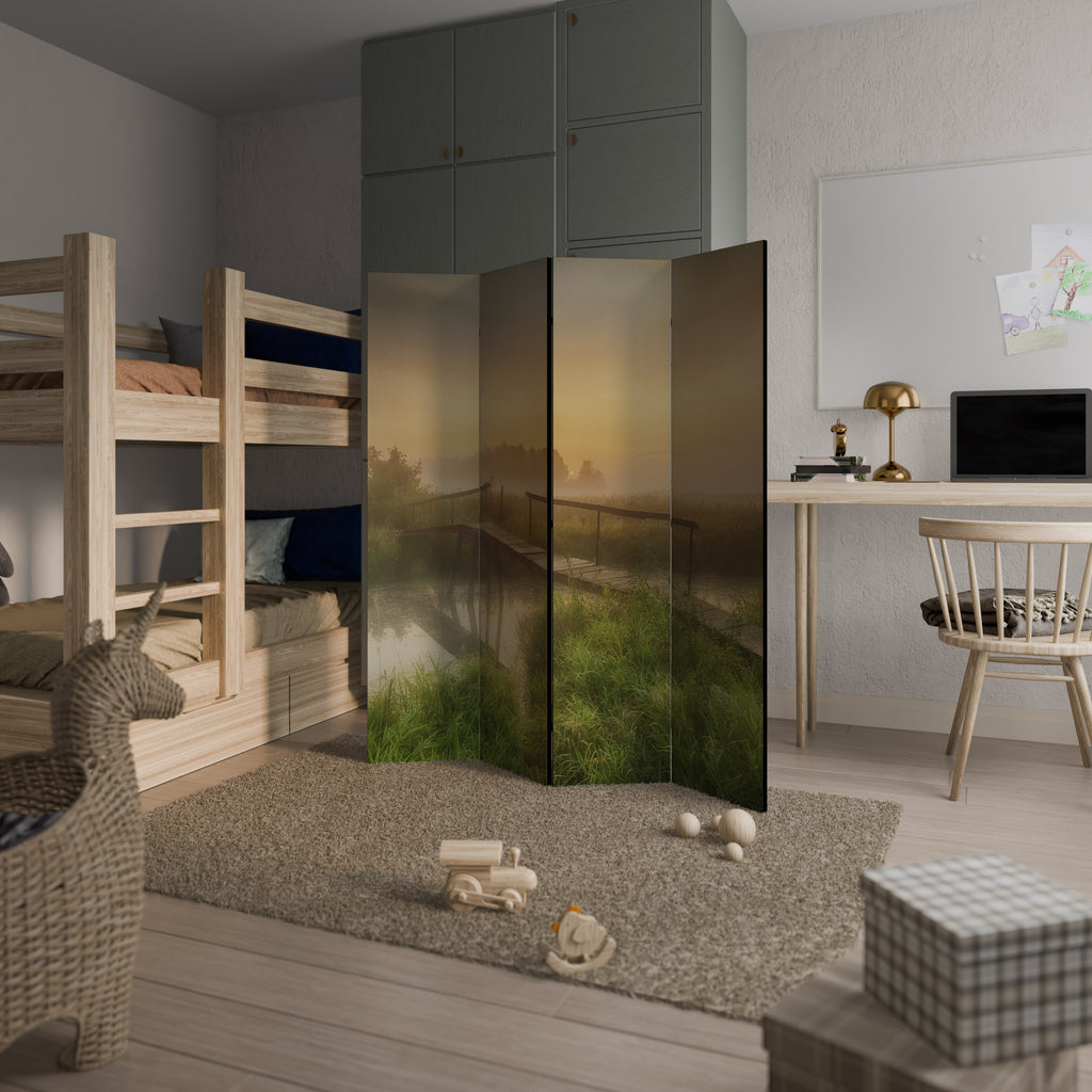 DREAMY HAZE 4-Panel Room Divider
