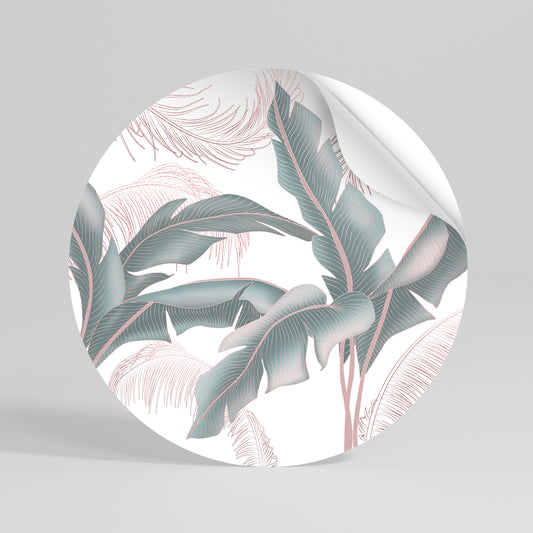 DELICATE BLISS Αυτοκόλλητη Αφίσα στρογγυλή