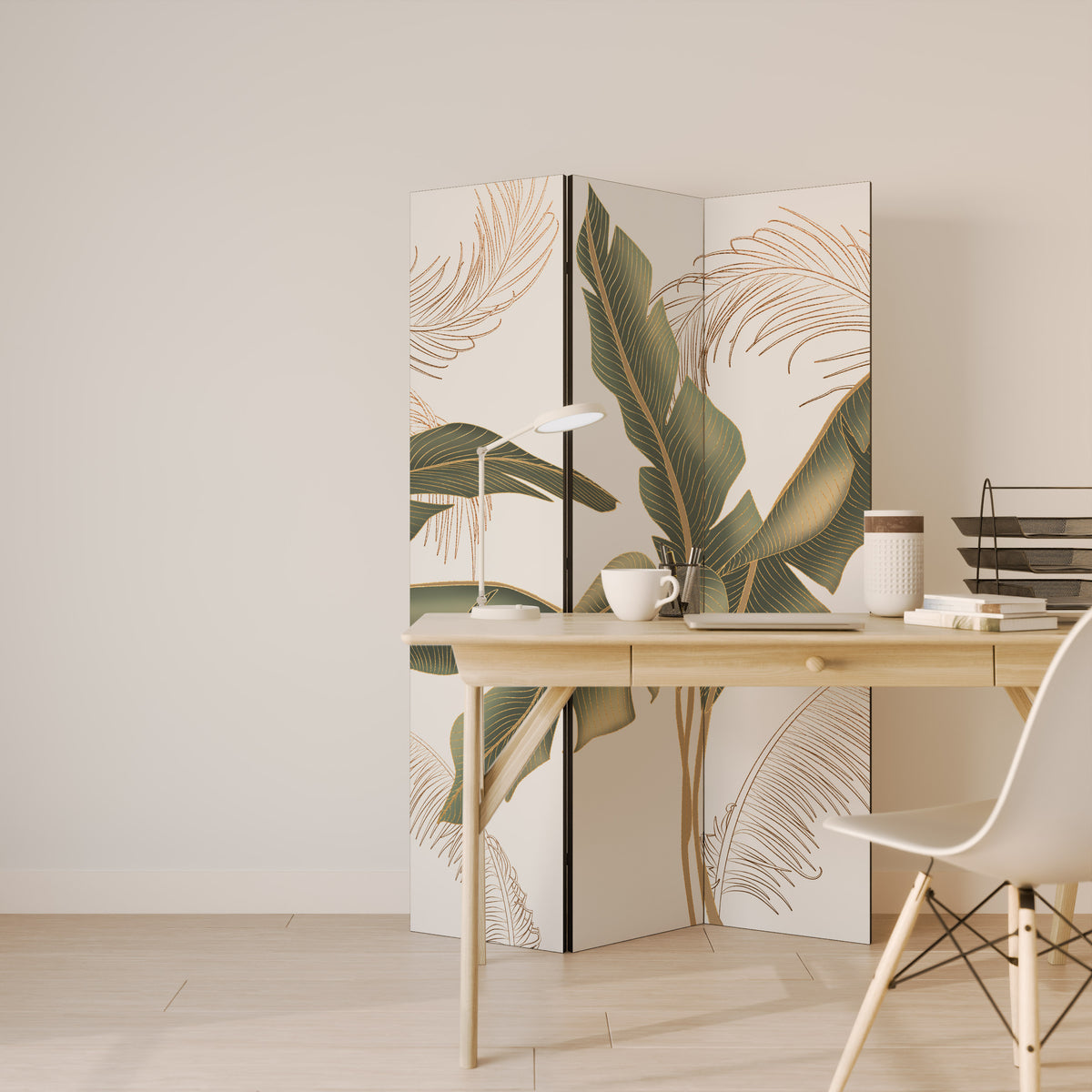 SUBTLE CHARM 3-Panel Room Divider