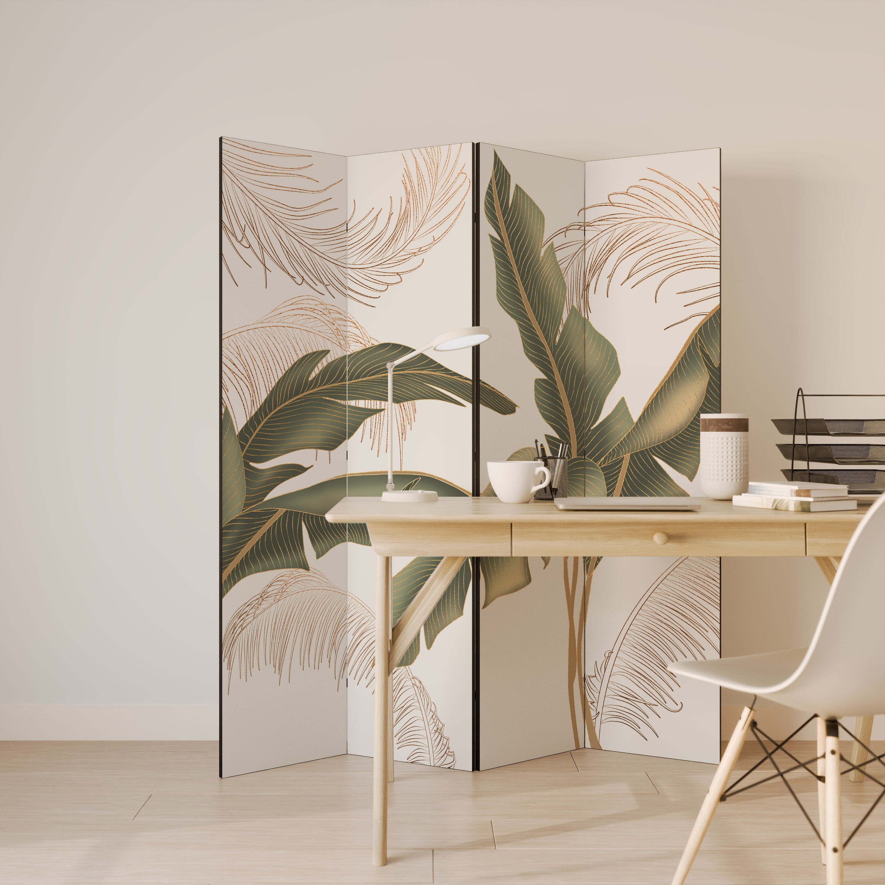 SUBTLE CHARM 4-Panel Room Divider