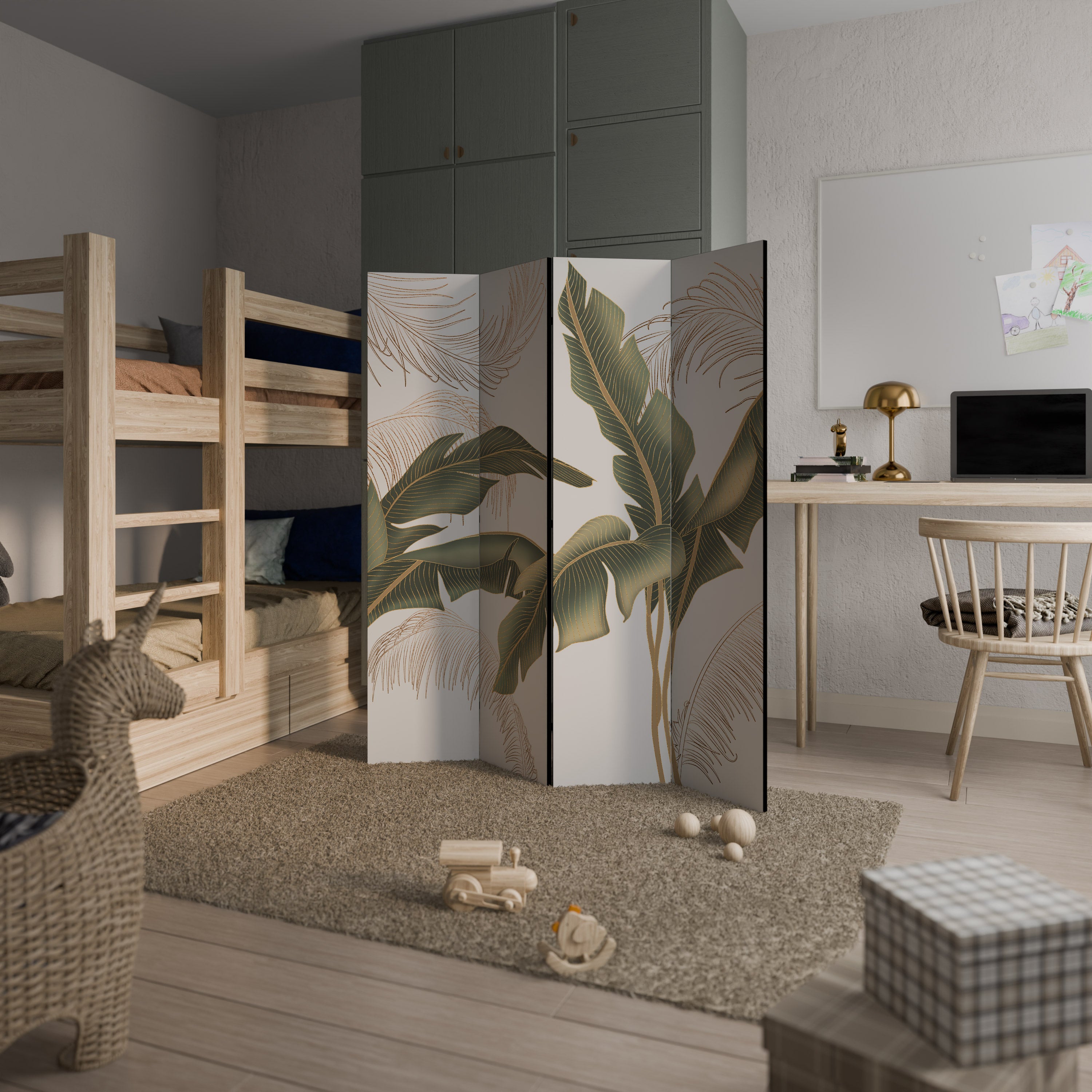 SUBTLE CHARM 4-Panel Room Divider