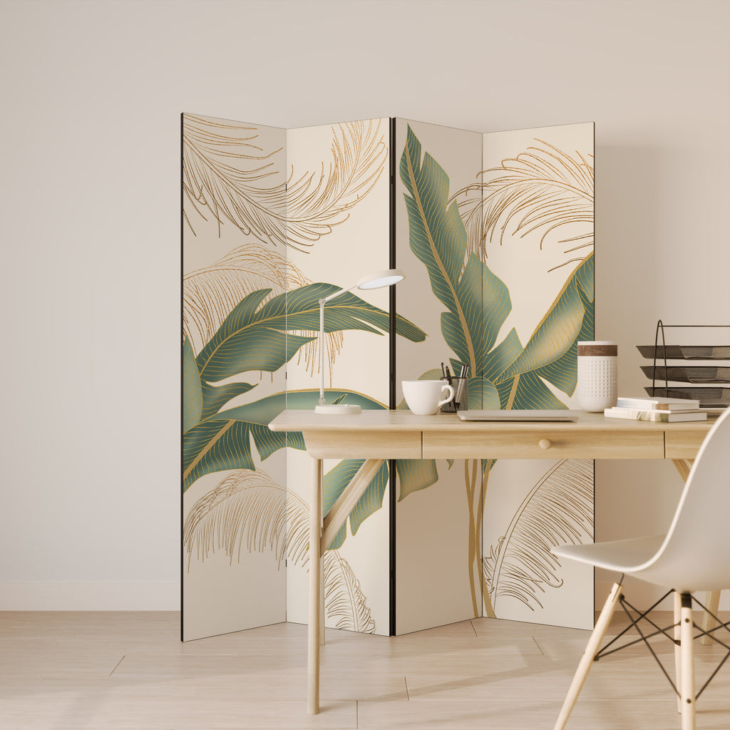 GENTLE HARMONY 4-Panel Room Divider